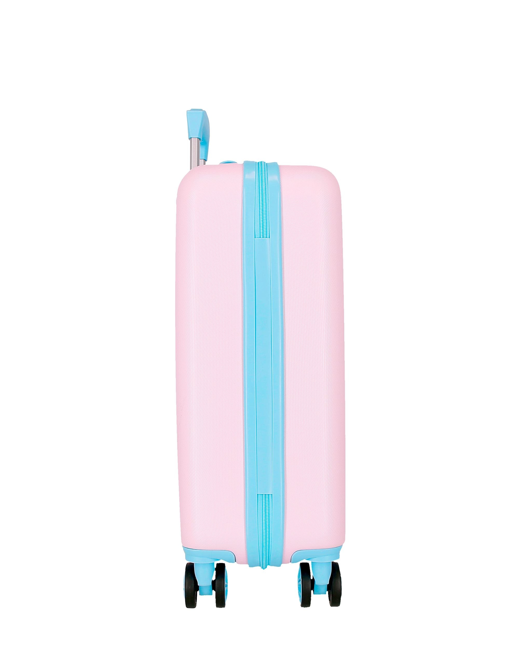 Mala de Cabine 55 Cm Roll Road Happy Pets Abs com Capacidade de 34l em Branco Multicolor-4