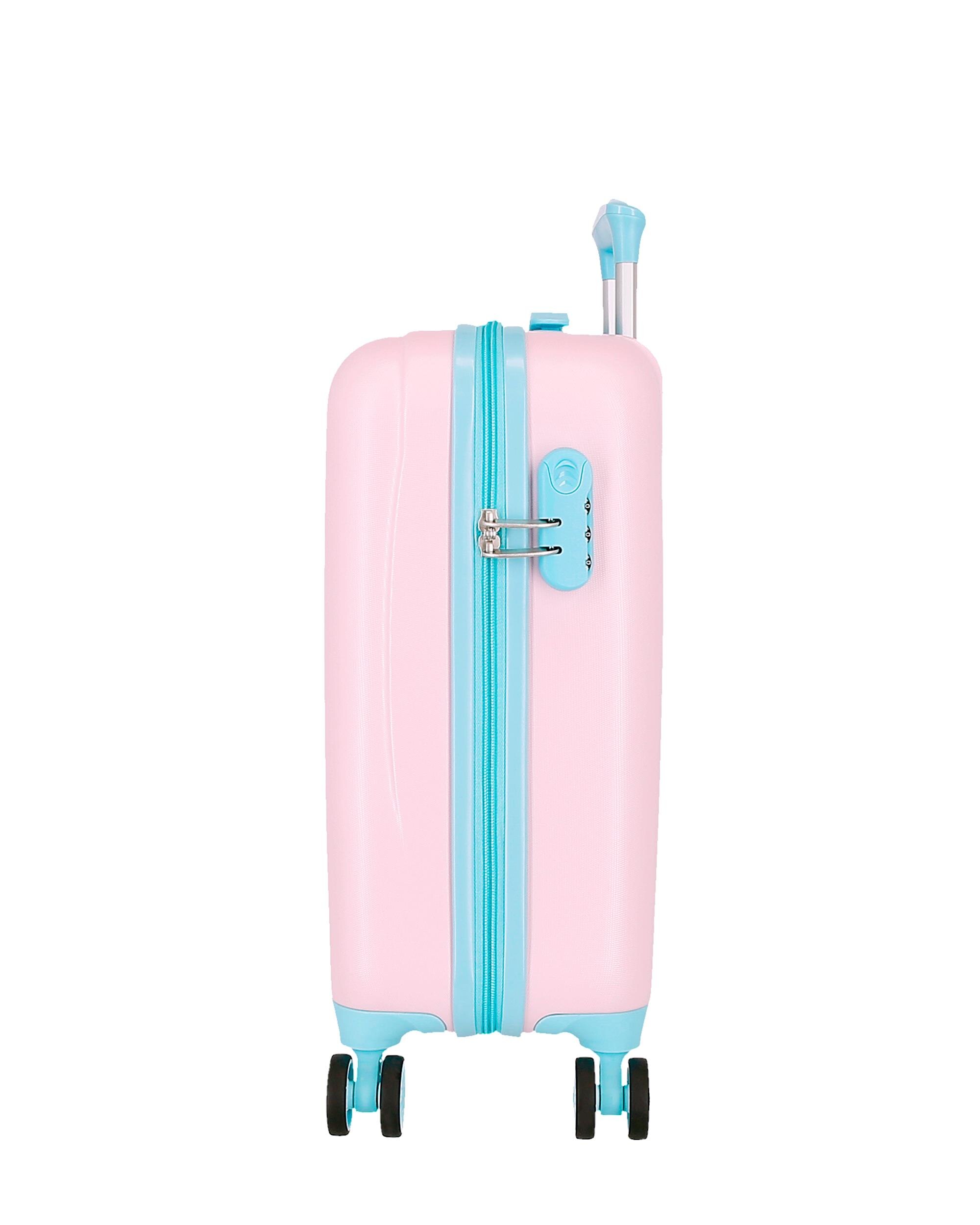 Mala de Cabine 50 Cm Happy Pets Abs Rígida com Capacidade de 33l Rosa-2