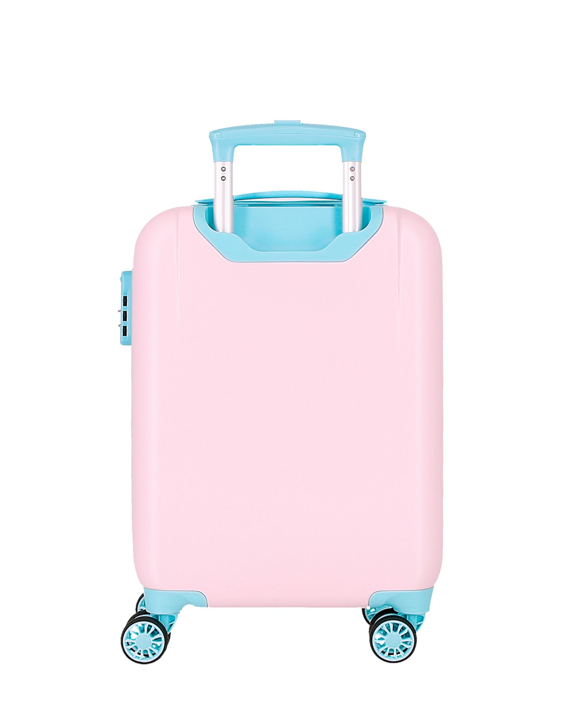 Mala de Cabine 50 Cm Happy Pets Abs Rígida com Capacidade de 33l Rosa-3
