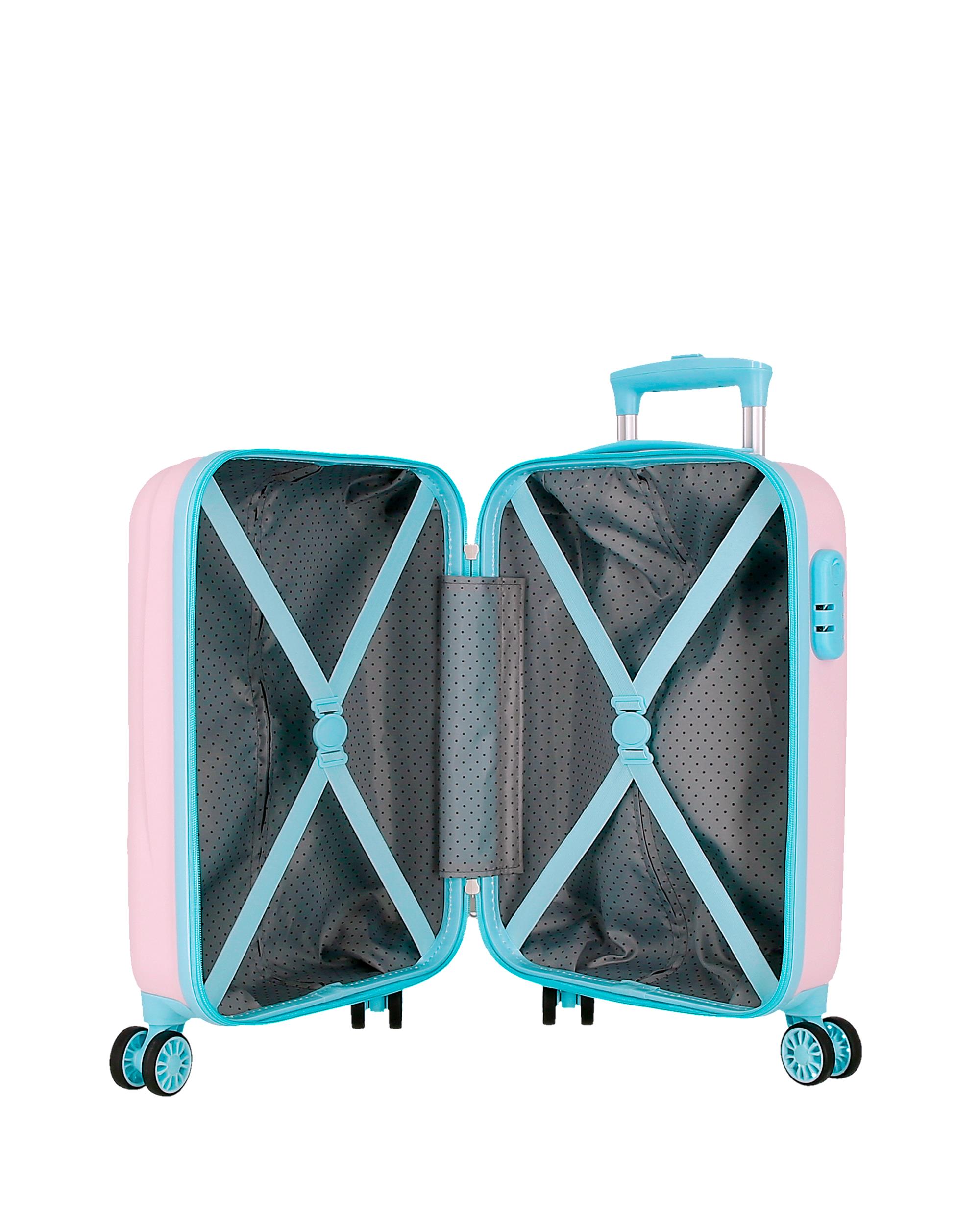 Mala de Cabine 50 Cm Happy Pets Abs Rígida com Capacidade de 33l Rosa-5