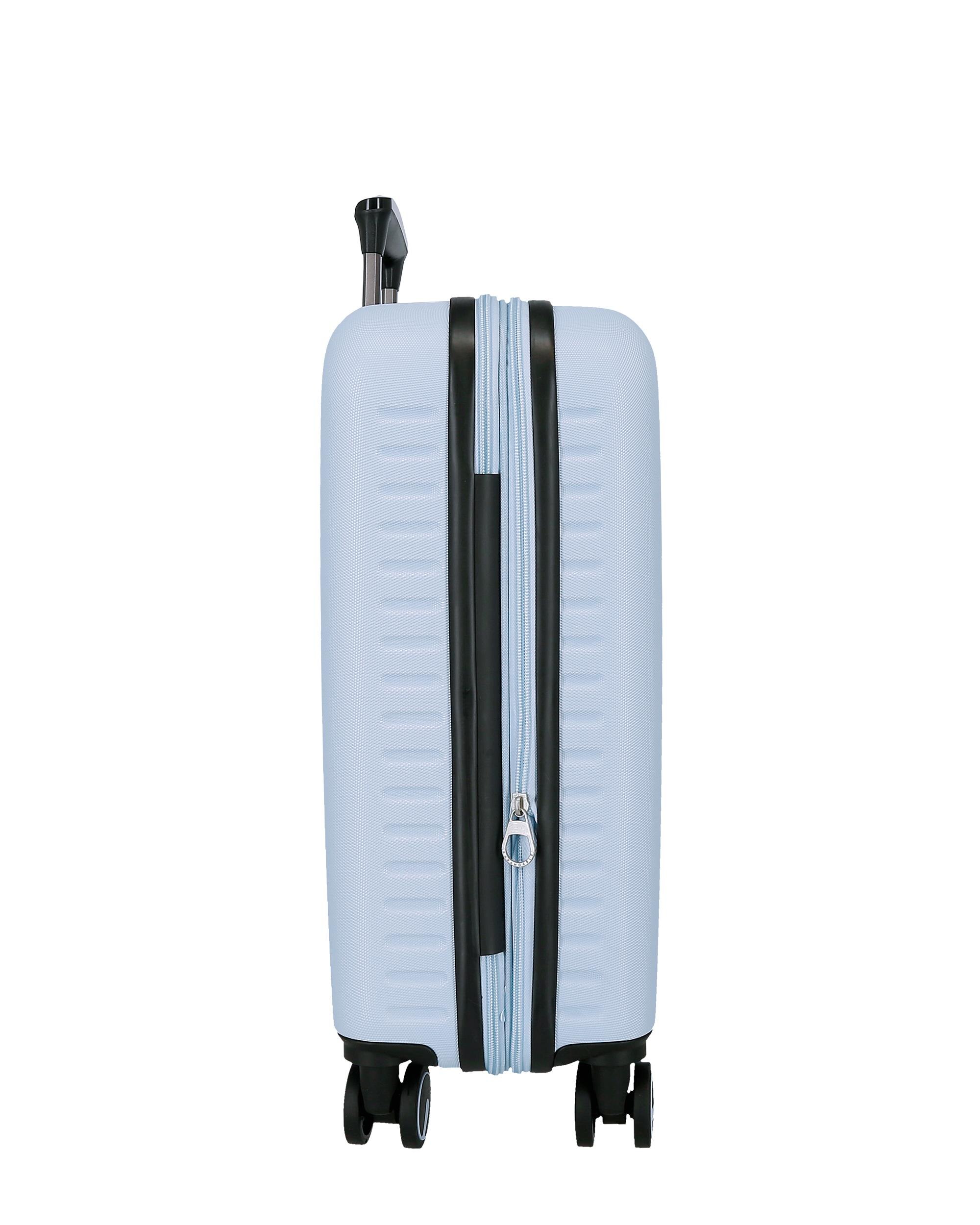 Mala de Cabine 55 Cm Expandível Pjl Olivia Abs Rígida Até 37 L Azul-4