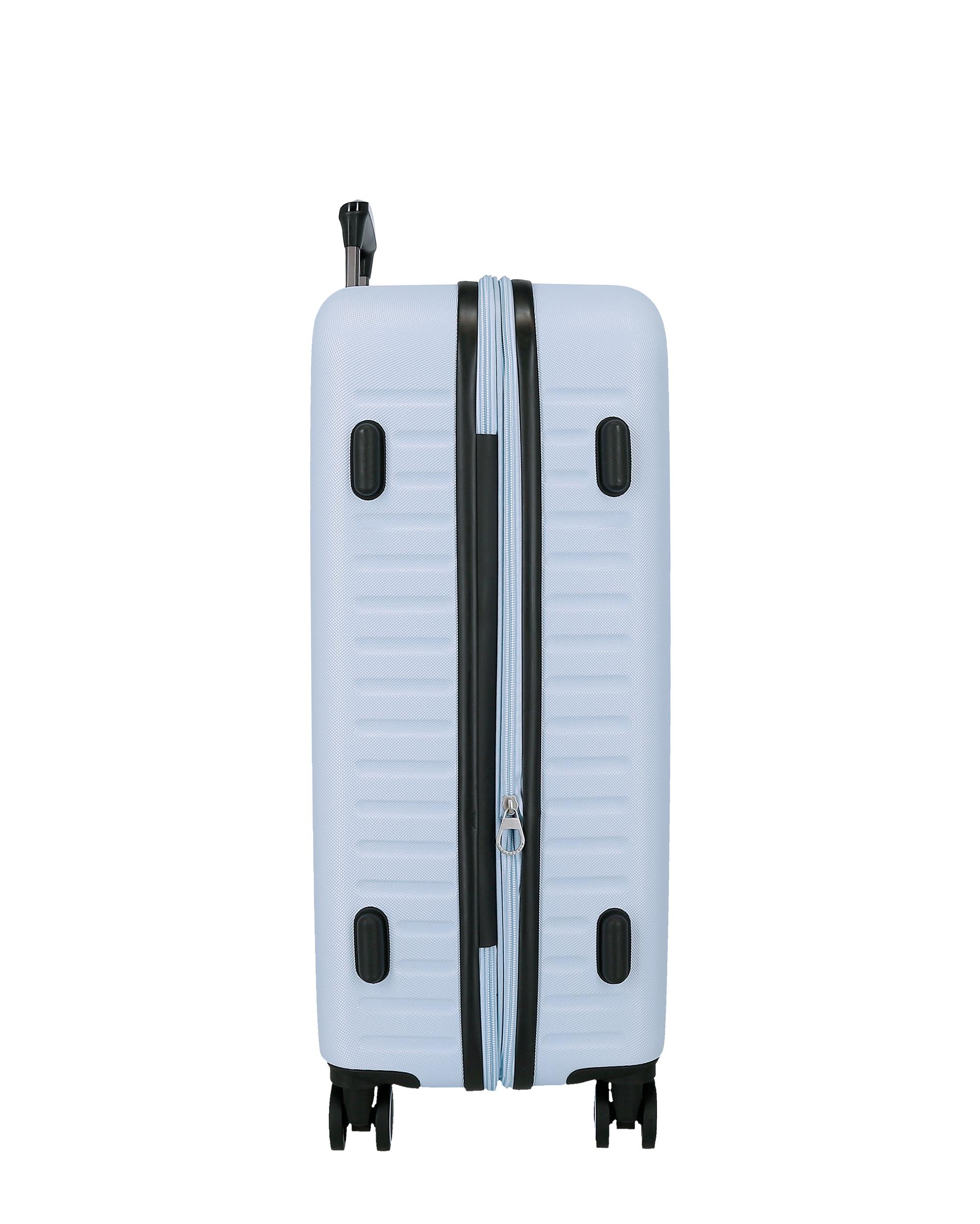 Conjunto de Malas 55-68 Cm Expandível Pjl Olivia Abs Rígida Até 109 L Azul-claro Azul-4