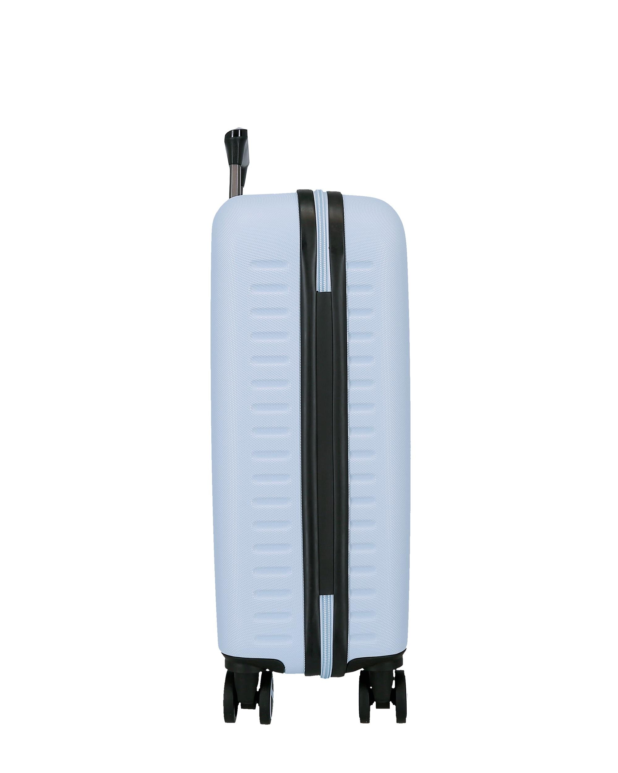 Mala de Cabine 55 Cm Pjl Olivia Abs Rígida com Capacidade de 44l Azul-claro Azul-4
