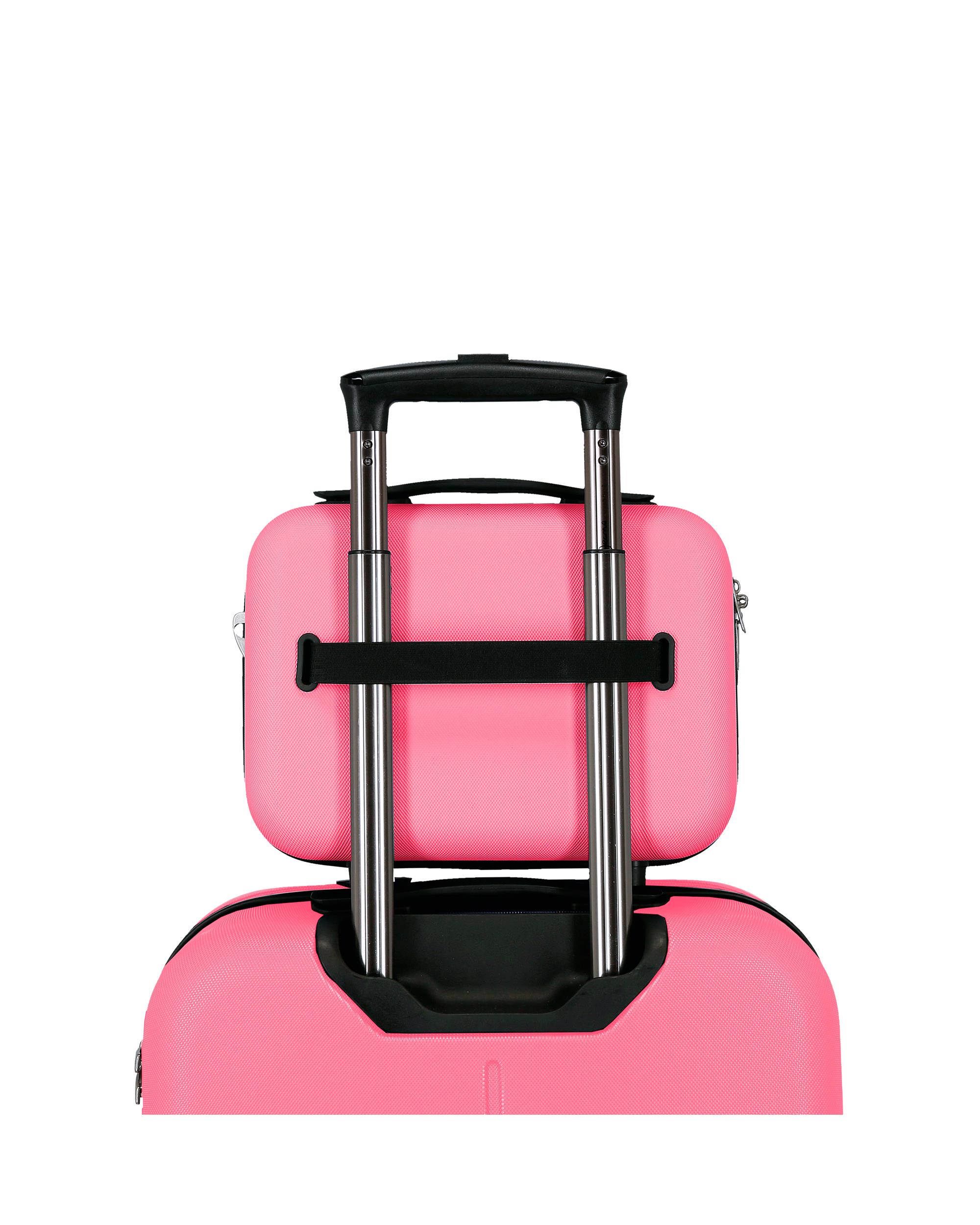 Necessaire Abs Pjl Evelyn Adaptável Rosa-2