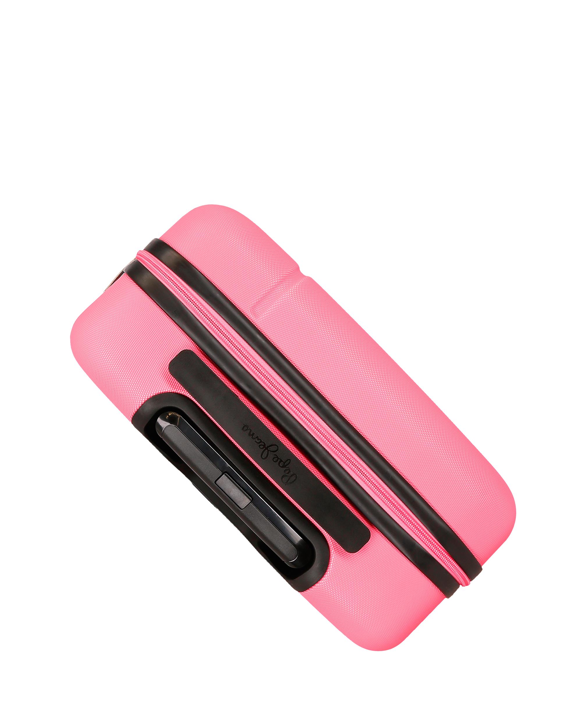 Mala de Cabine 55 Cm Pjl Evelyn Abs Rígida com Capacidade de 44l Fúcsia Rosa-6