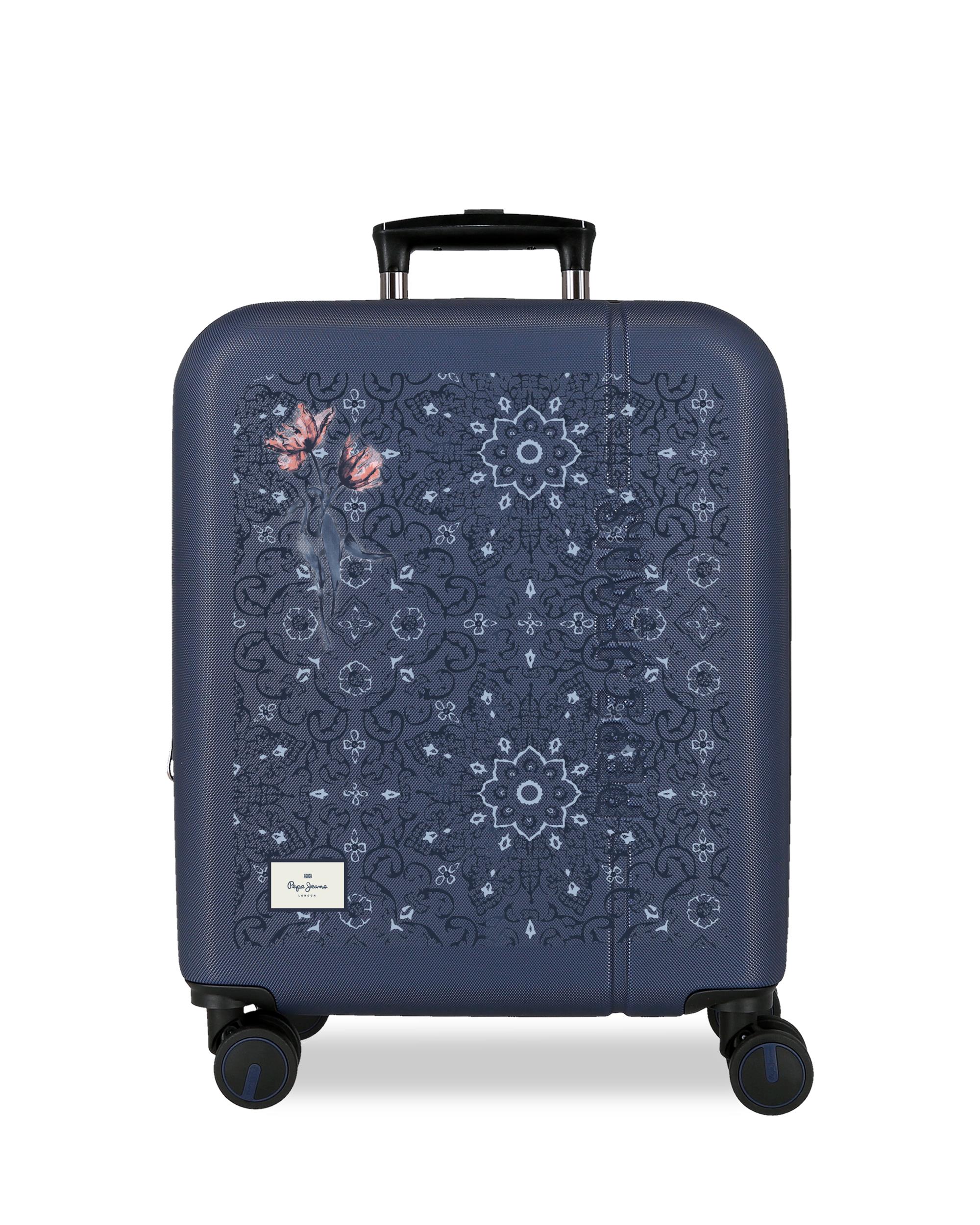 Mala de Cabine 55 Cm Pjl Lenay Abs Rígida com Capacidade de 44l Azul-1