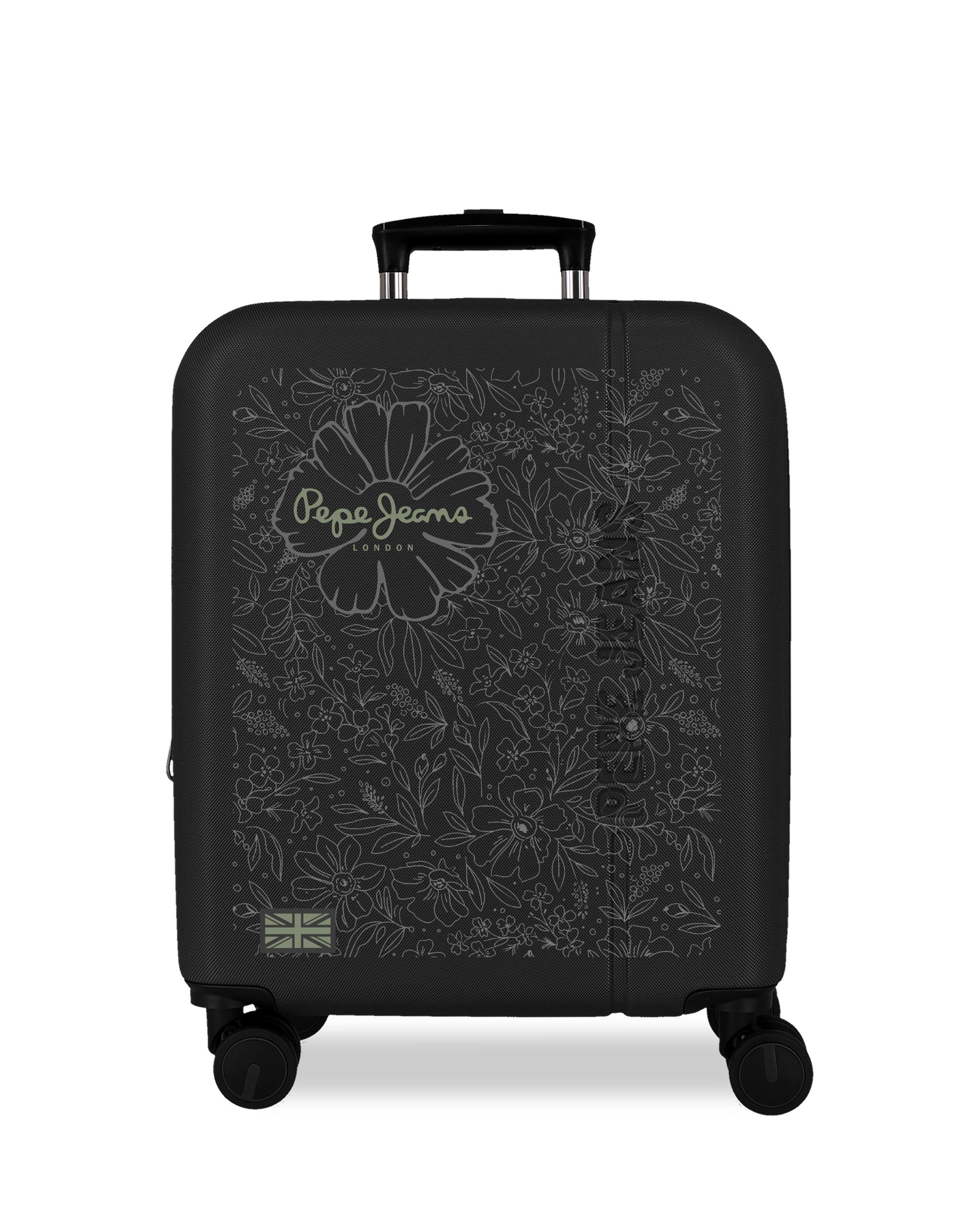 Mala de Cabine 55 Cm Expansível Pjl Eloise Abs Rígida Até 44 L Preto-1