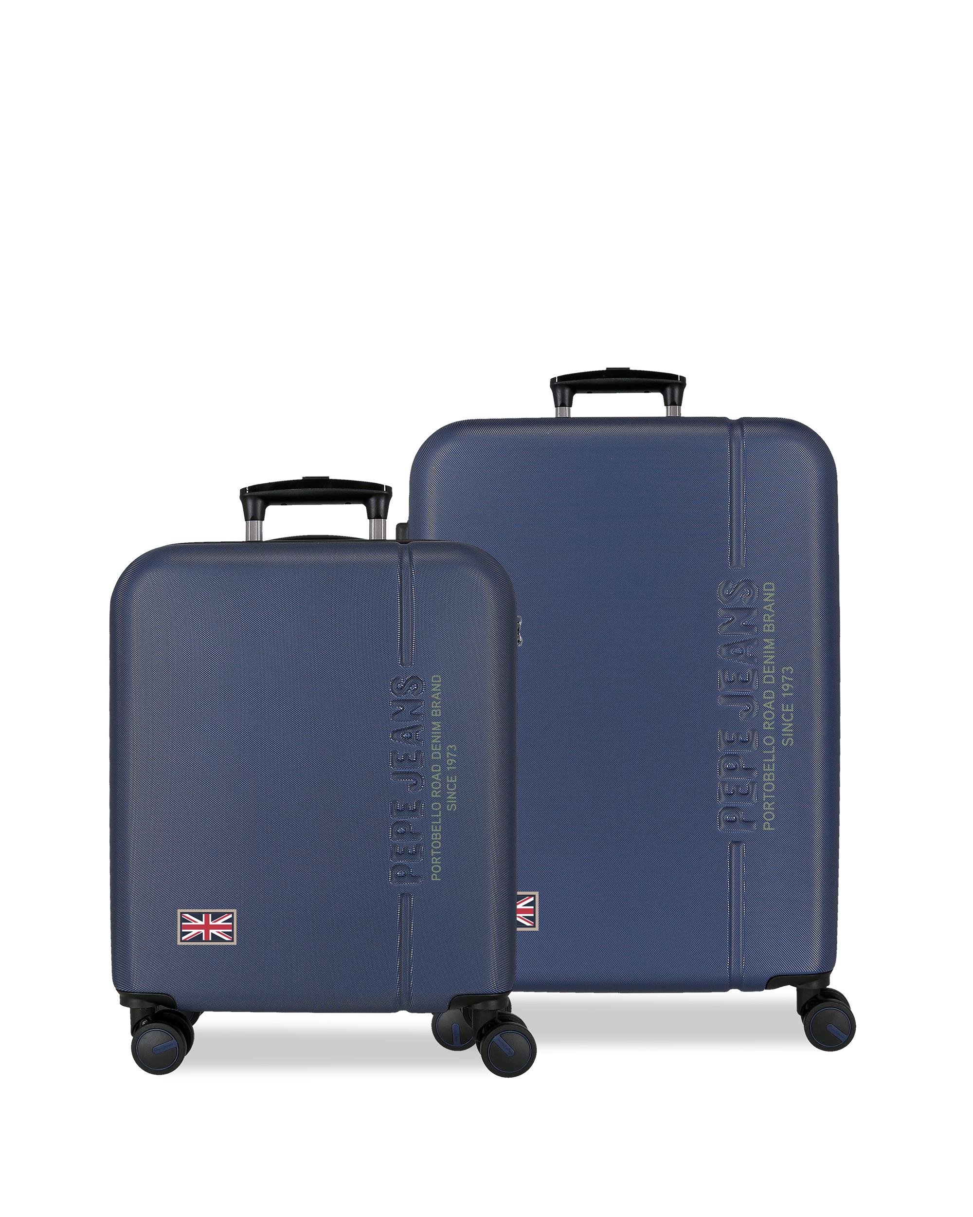 Imagem 0 de Conjunto de Malas 55-68 Cm Expandível Pjl Arwin Abs Rígida Até 109 L em Marinho