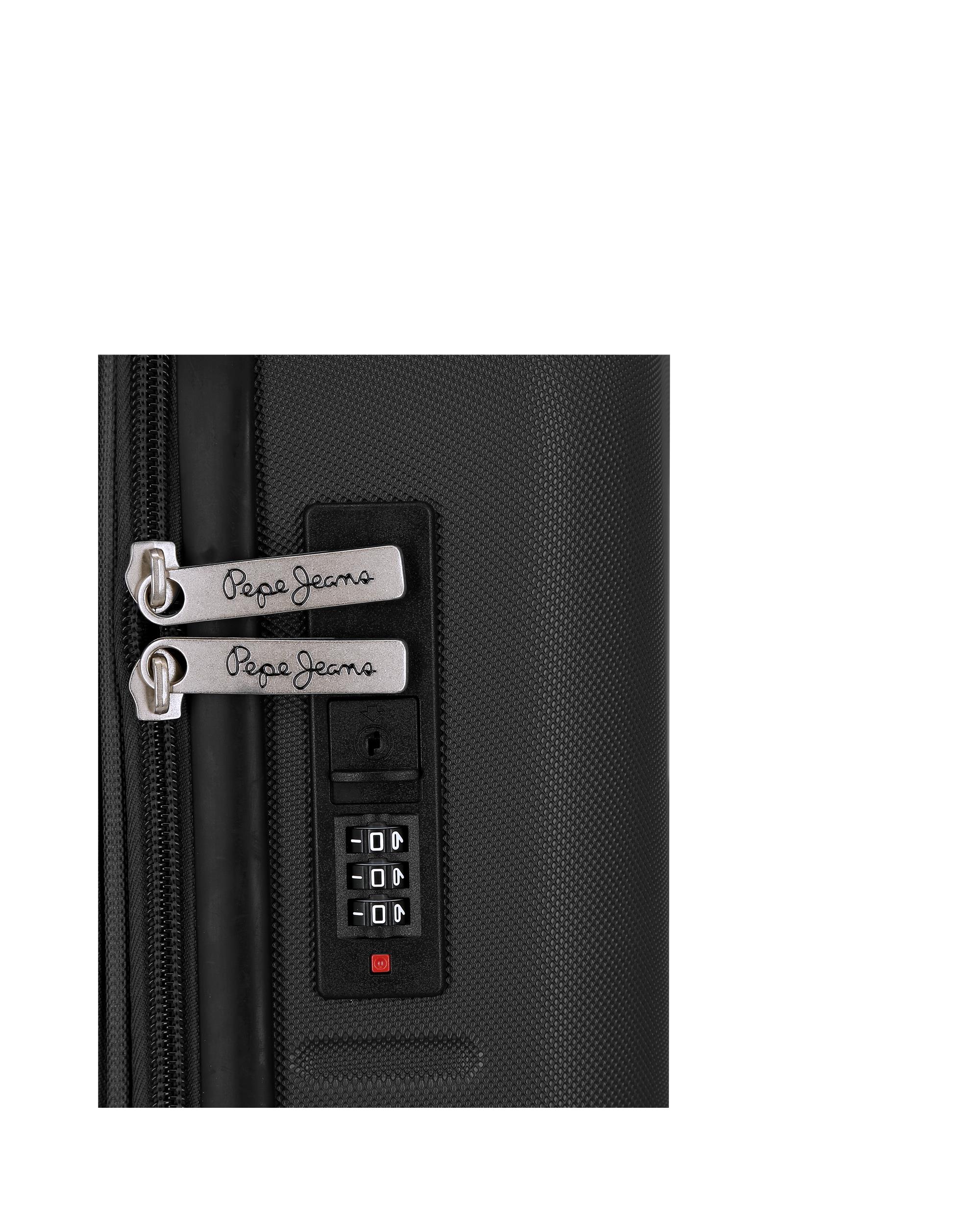 Conjunto de Malas 55-68 Cm Expansível Pjl Edward Abs Rígida Até 109 L Preto-2