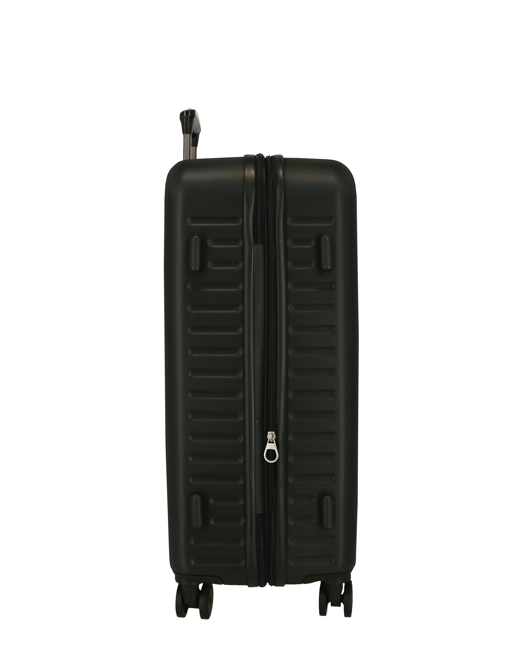 Conjunto de Malas 55-68 Cm Expansível Pjl Edward Abs Rígida Até 109 L em Preto Preto-4
