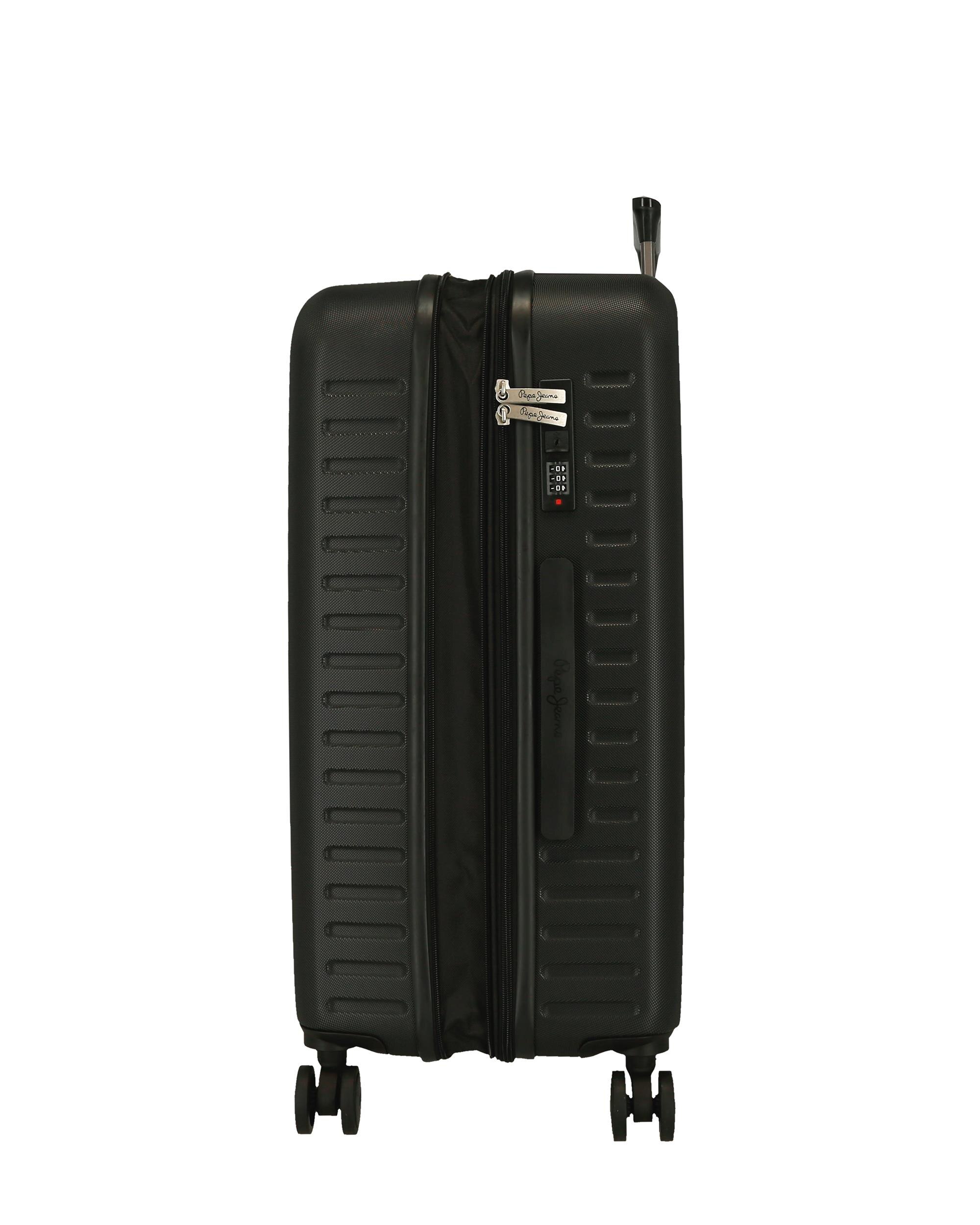 Conjunto de Malas 55-68 Cm Expansível Pjl Edward Abs Rígida Até 109 L em Preto Preto-6
