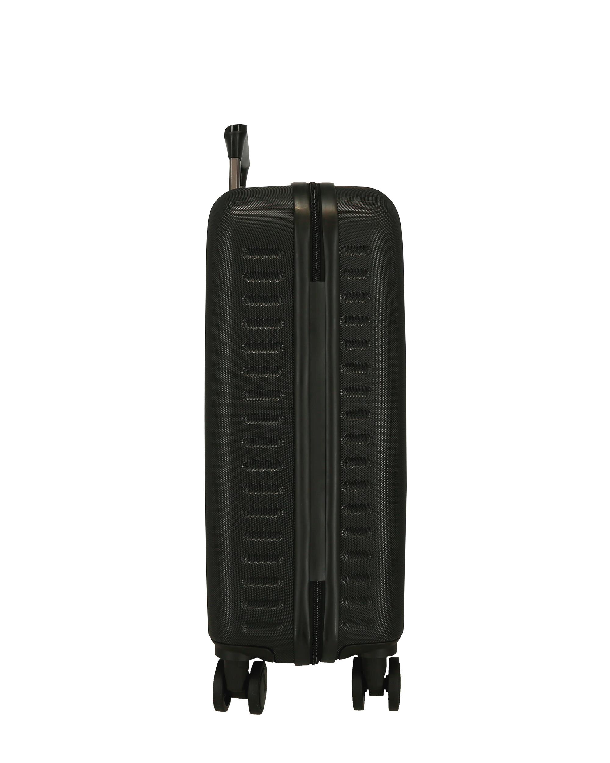Mala de Cabine 55 Cm Pjl Edward Abs Rígida com Capacidade de 44l em Preto Preto-4