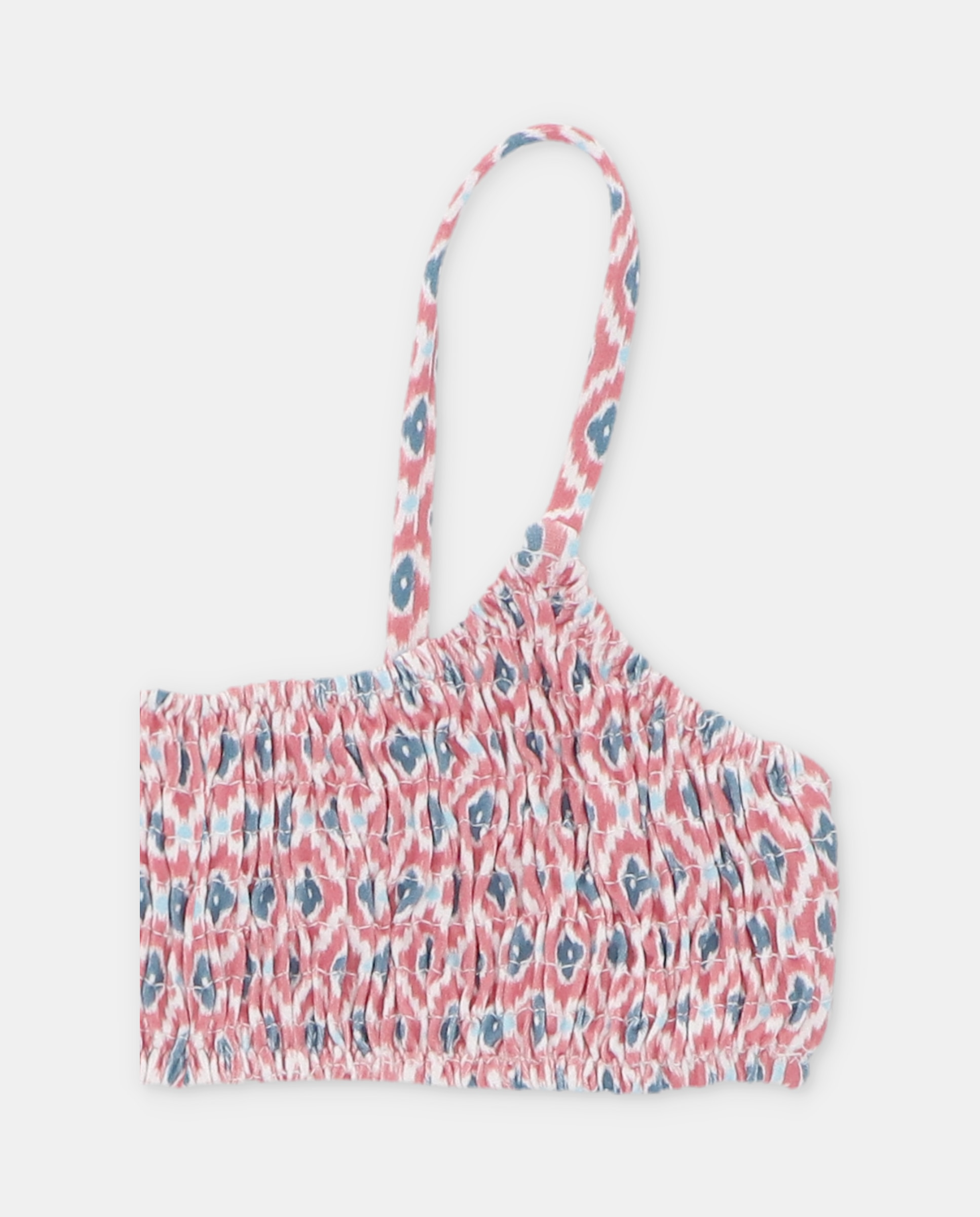 Biquíni Infantil com Estampado Geométrico Martín Aranda Vermelho / Branco-3