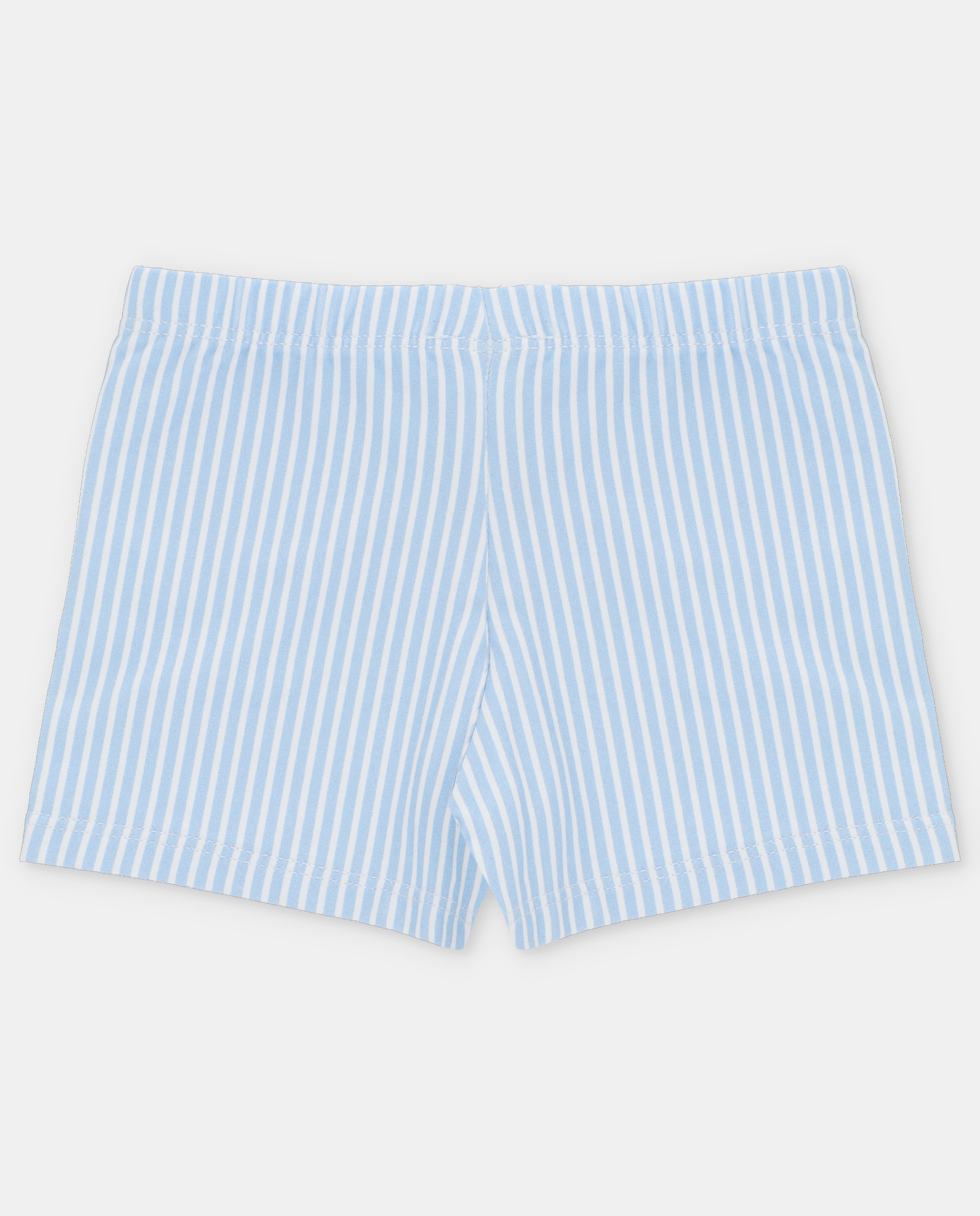 Shorts para Bebé com Estampado Às Riscas e Cordão de Ajuste Martín Aranda Azul-claro-2