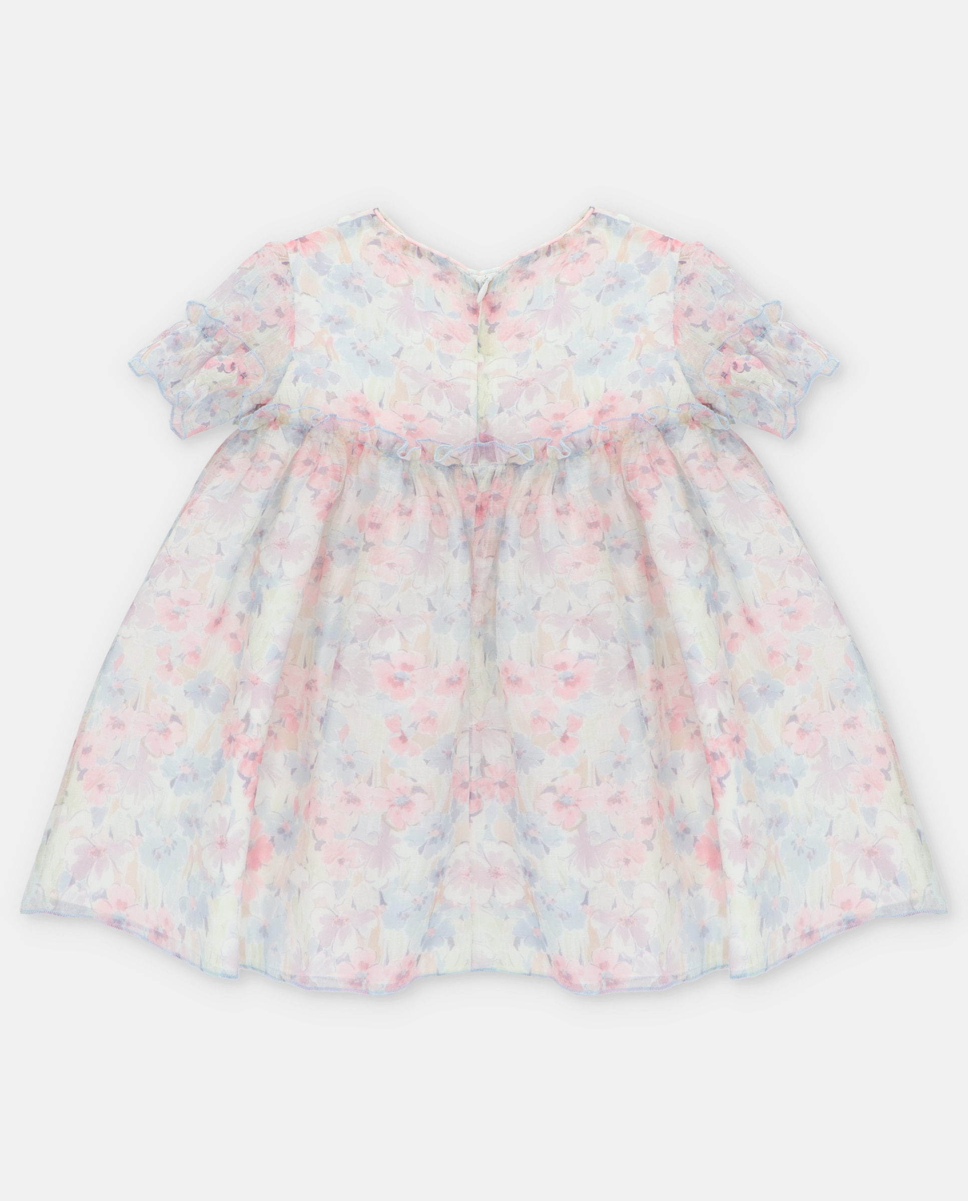 Vestido Infantil com Estampado de Fantasia Martín Aranda Nude-2