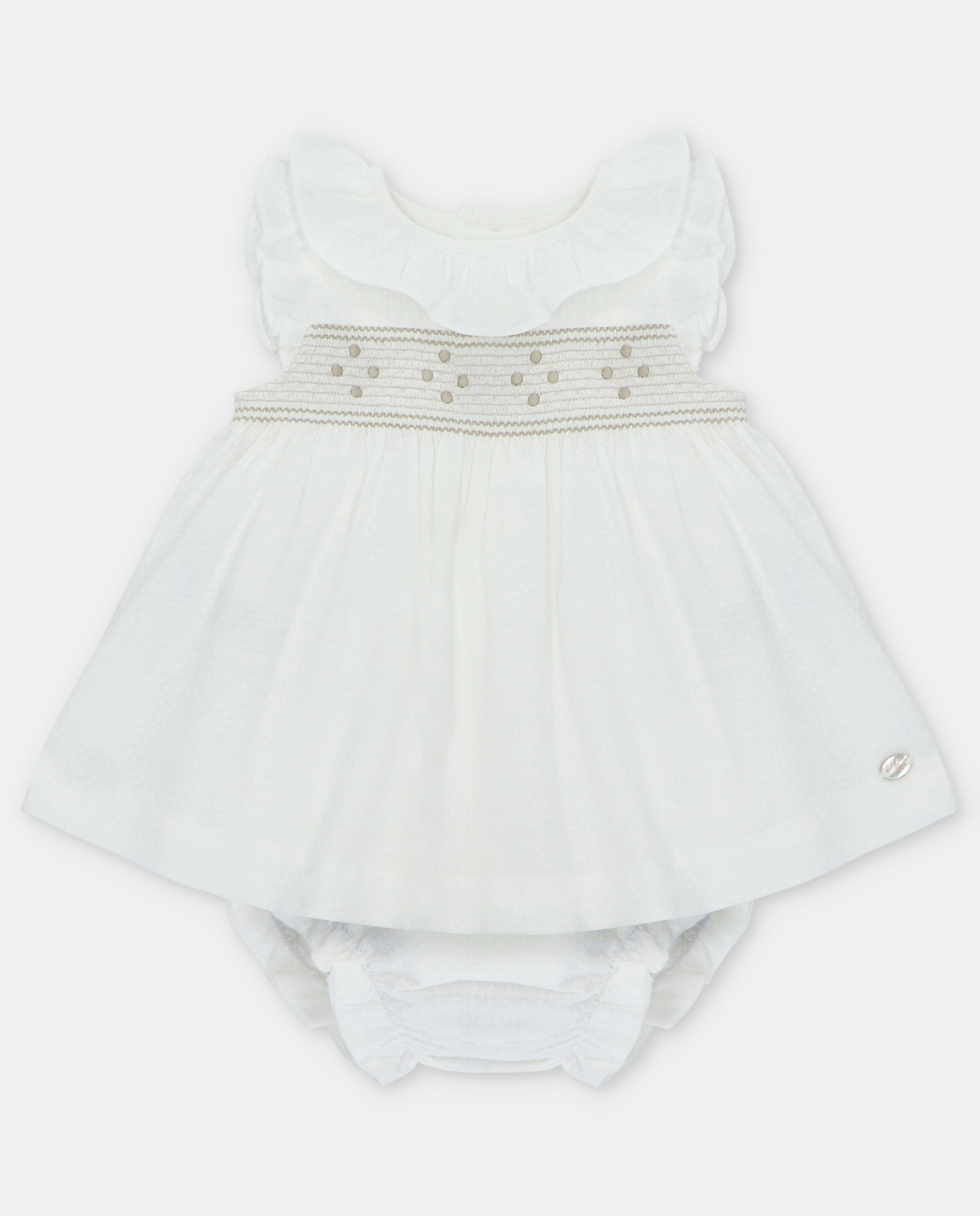 Imagem 0 de Conjunto para Bebé de Vestido e Tapa Fraldas com Microestampado de Fantasia