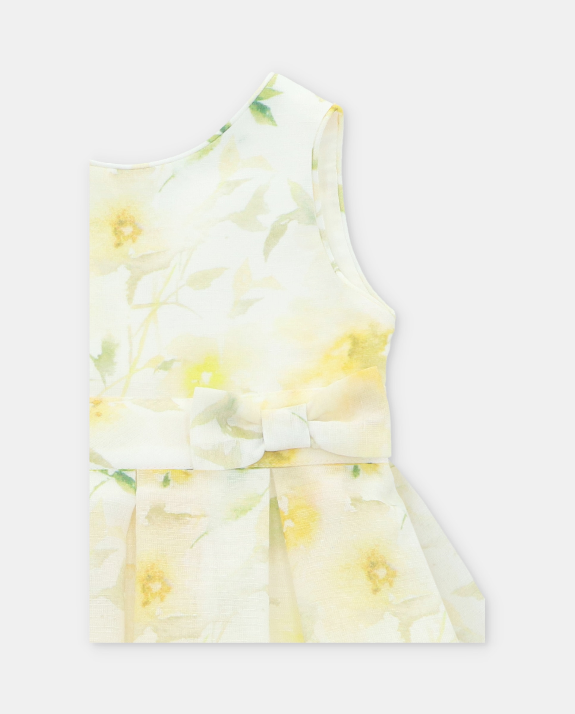 Vestido Infantil com Estampado de Fantasia Martín Aranda Amarelo-3