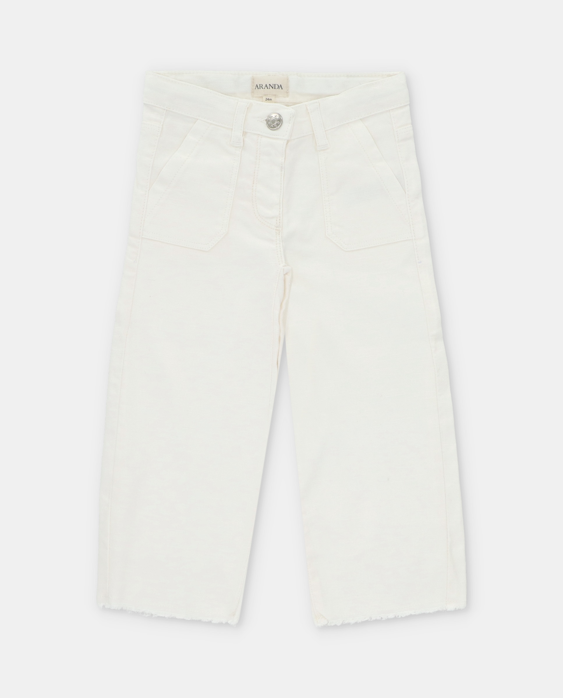 Imagem 0 de Calças para Bebé de Tecido À Boca de Sino com Bolsos