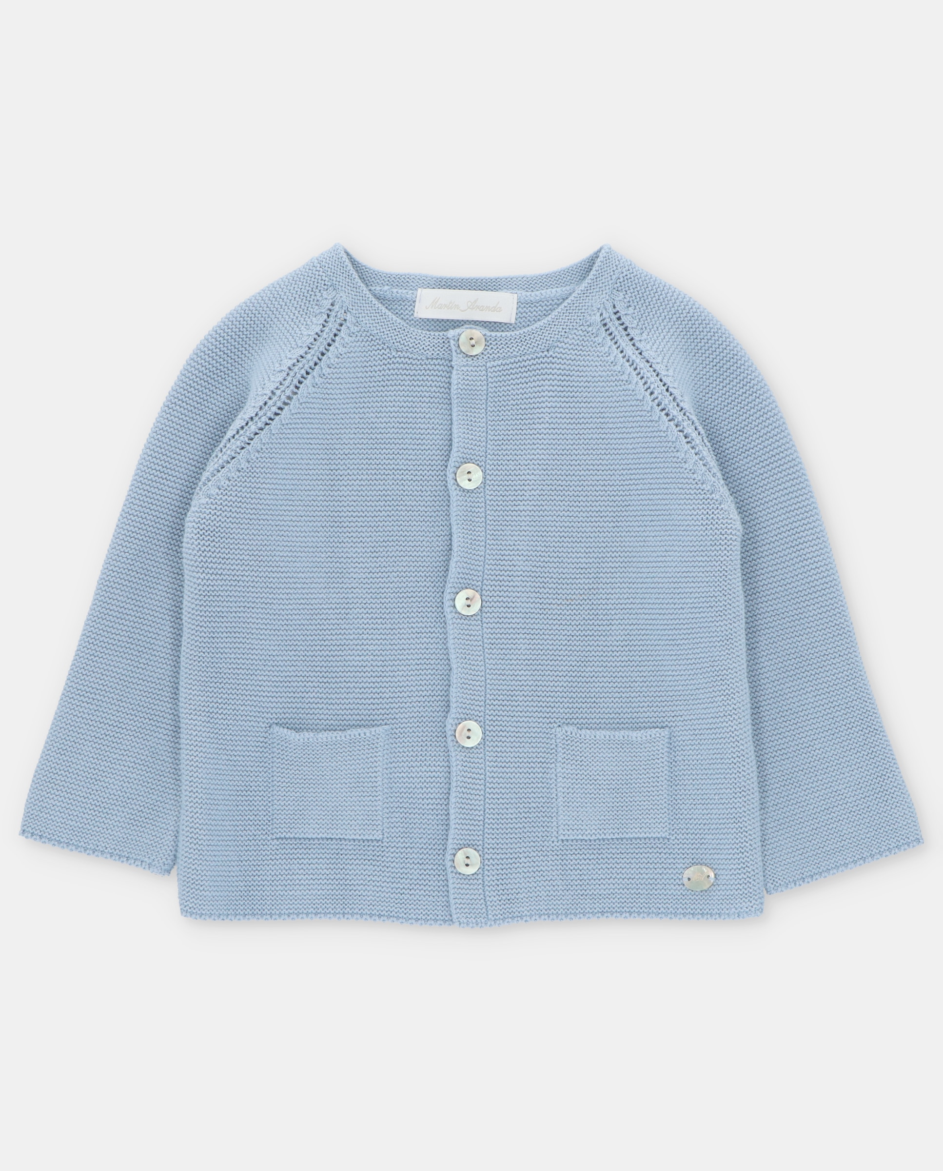 Imagem 0 de Casaco para Bebé de Tricô com Bolsos e Perfurados