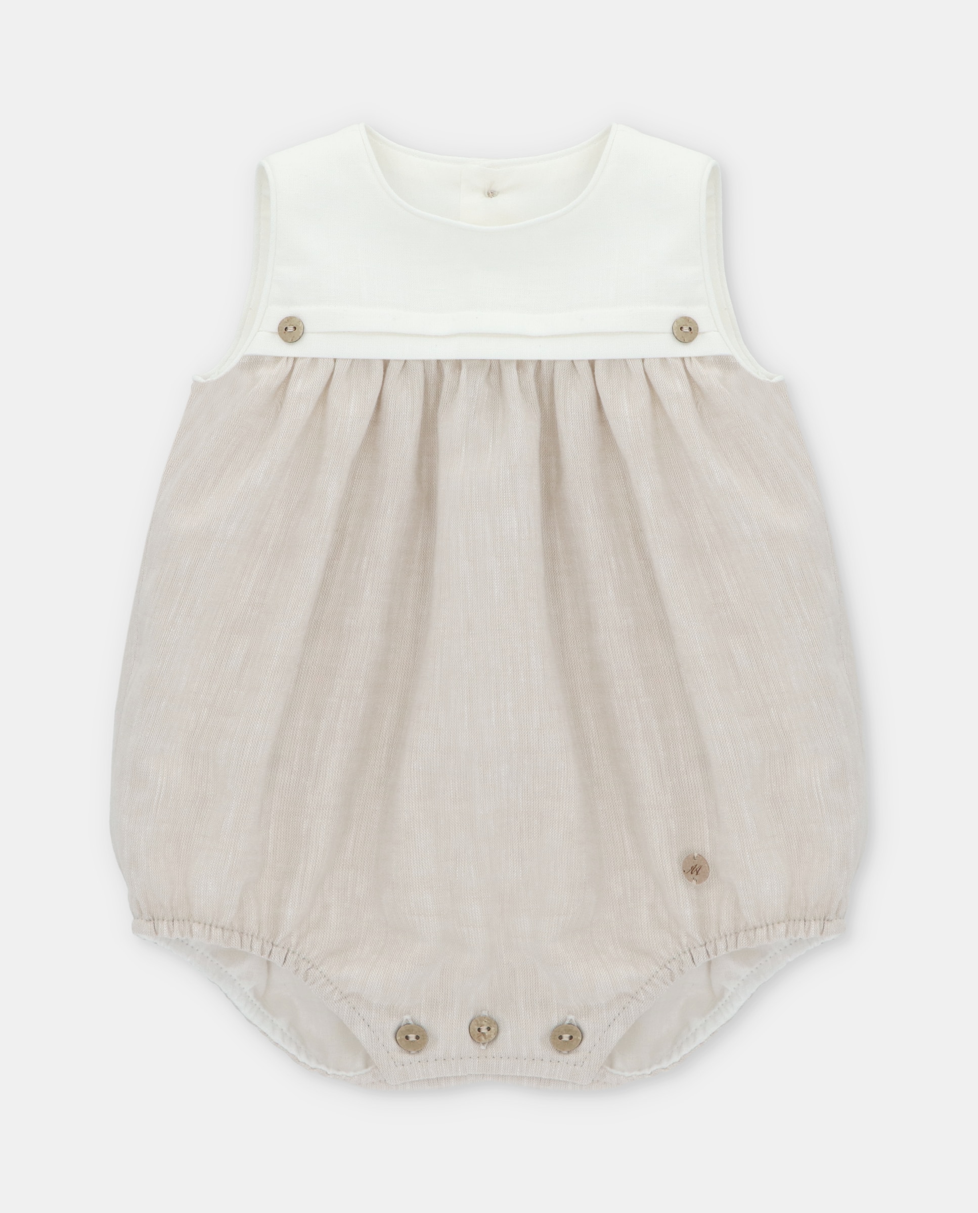 Imagem 0 de Babygrow para Bebé de Algodão com Peitilho em Contraste