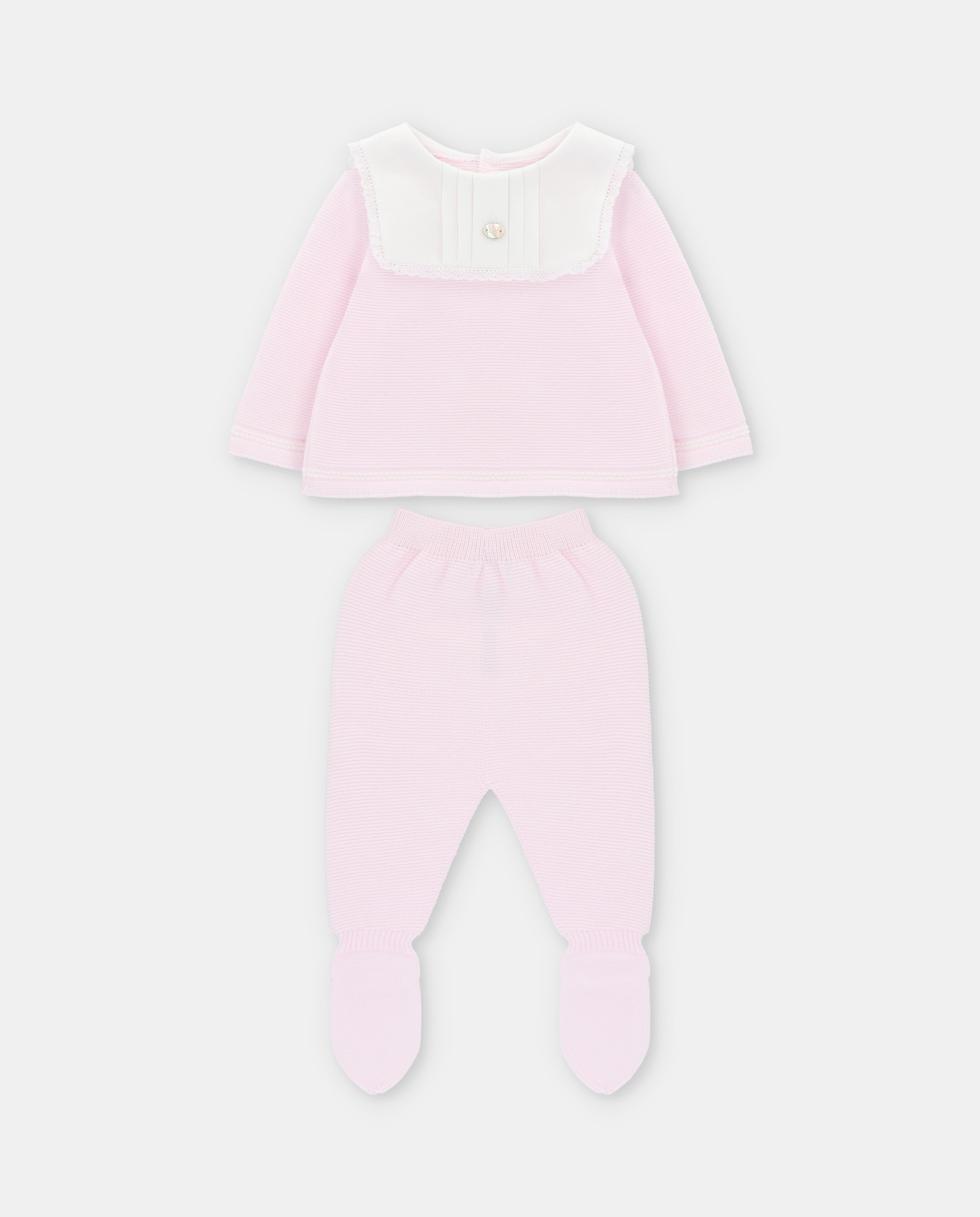 Imagem 0 de Conjunto para Bebé de Camisola e Polainas de Malha
