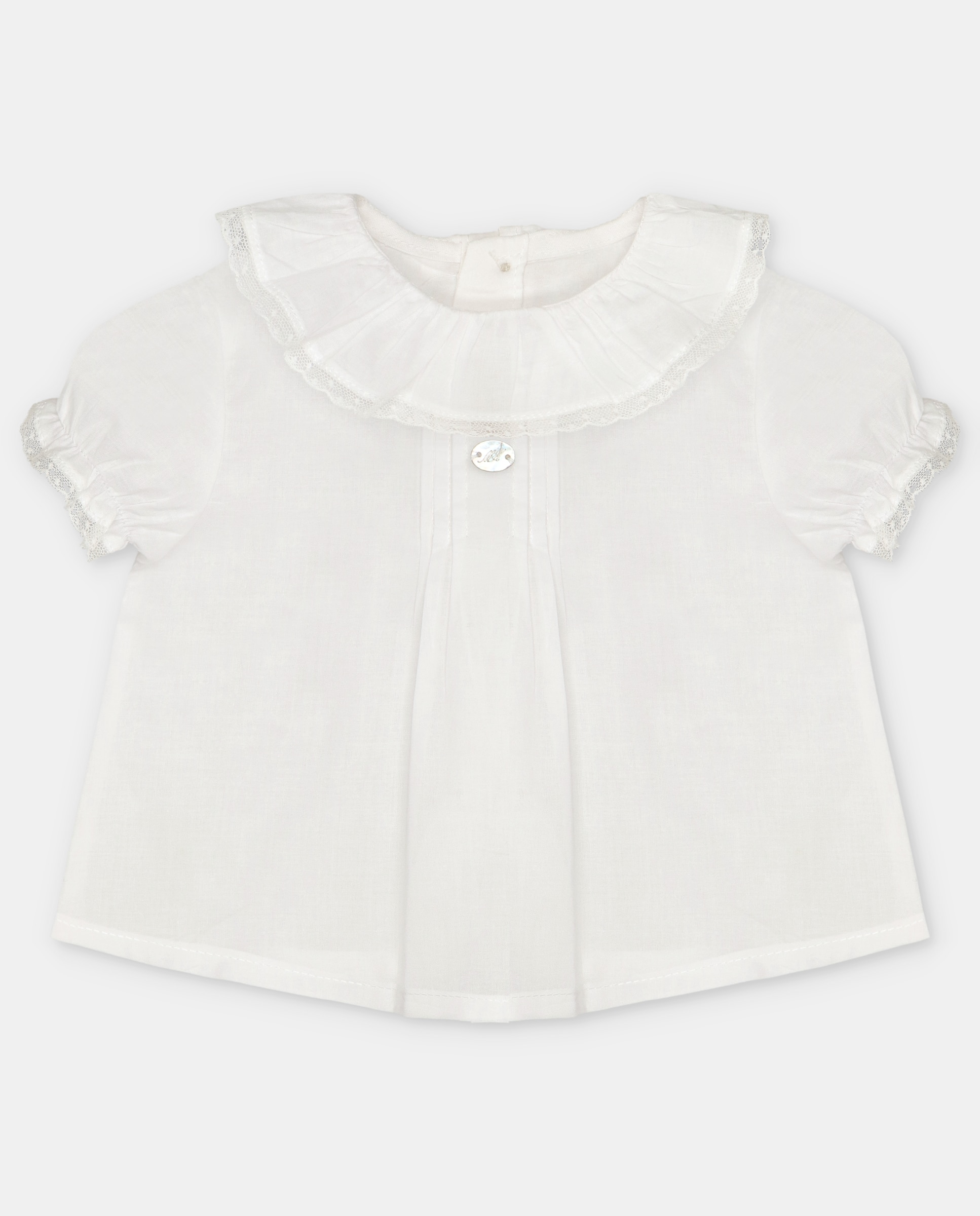 Imagem 0 de Blusa para Bebé de Algodão com Gola Folho