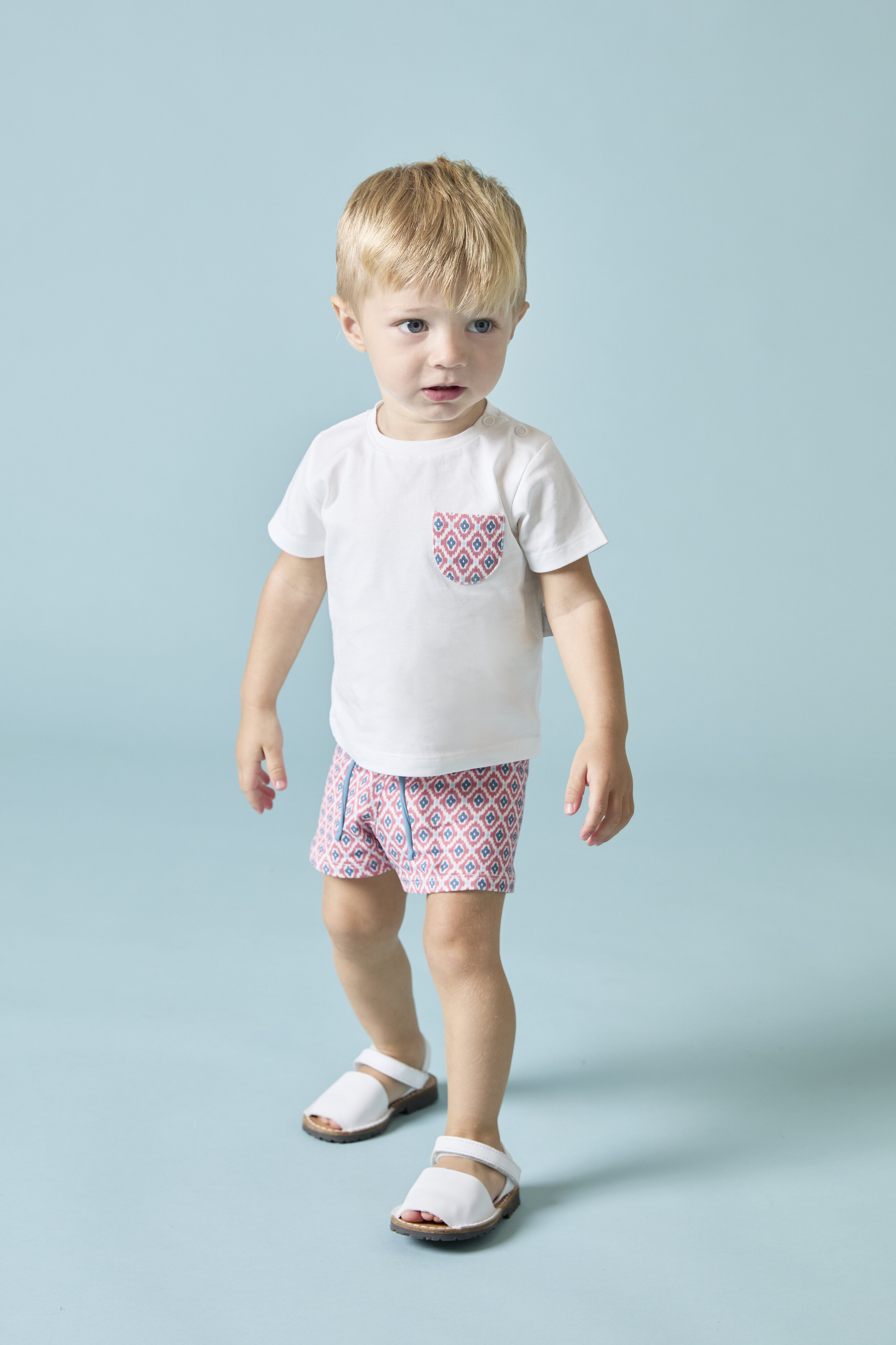 T-shirt de Algodão com Bolso Microestampado de Fantasia Branco-4