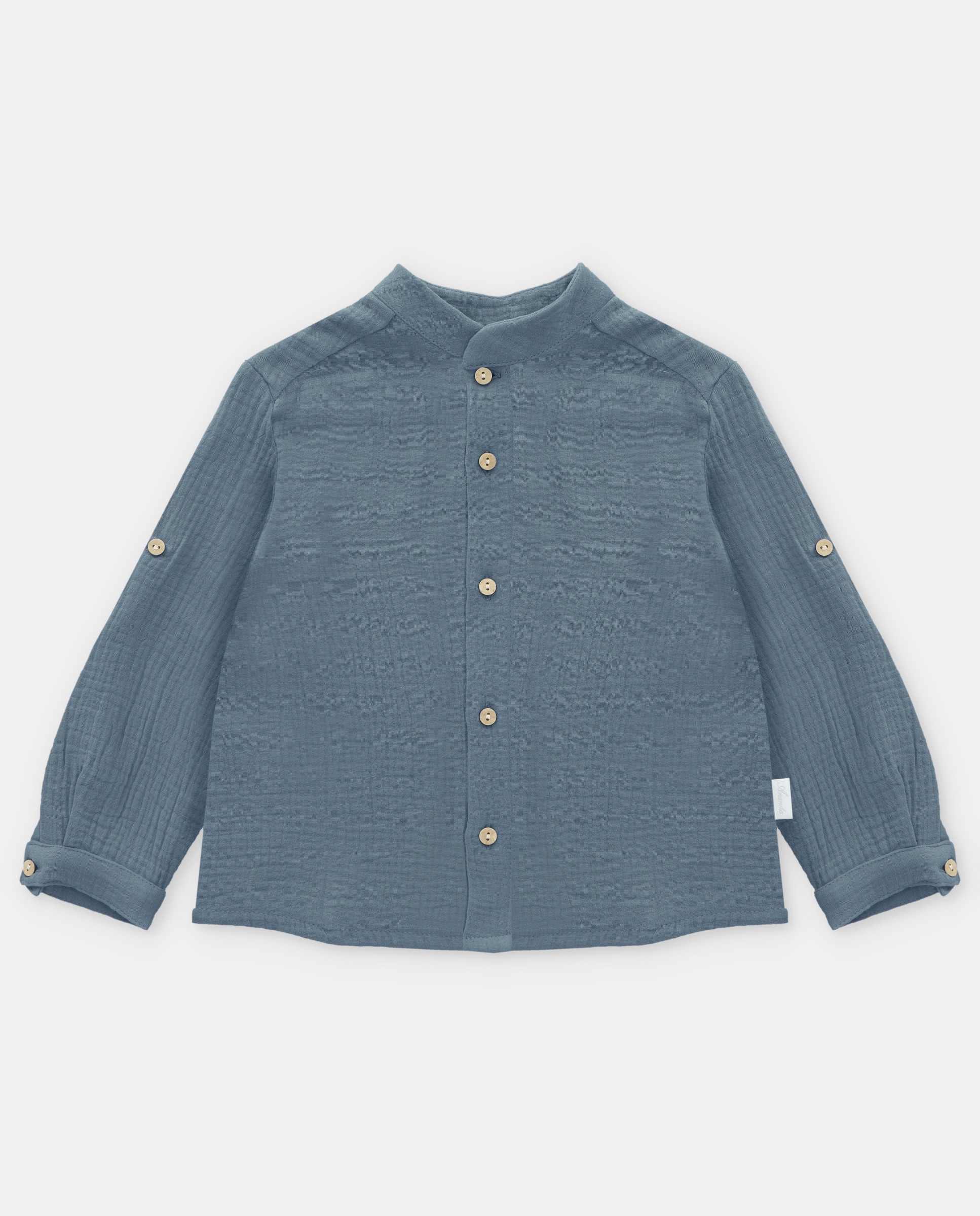 Imagem 0 de Camisa para Bebé de Manga Comprida de Algodão com Gola À Padre