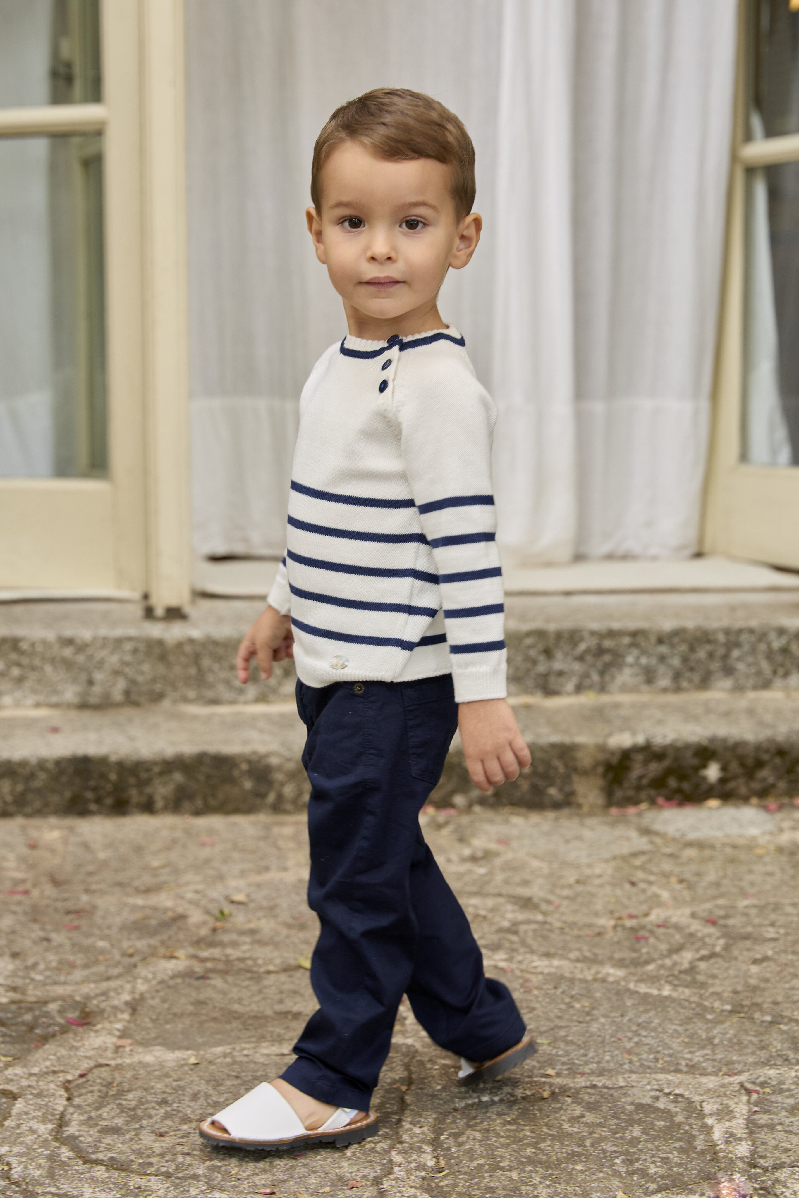 Calças Infantil Cinco Bolsos Martín Aranda Azul-marinho-4