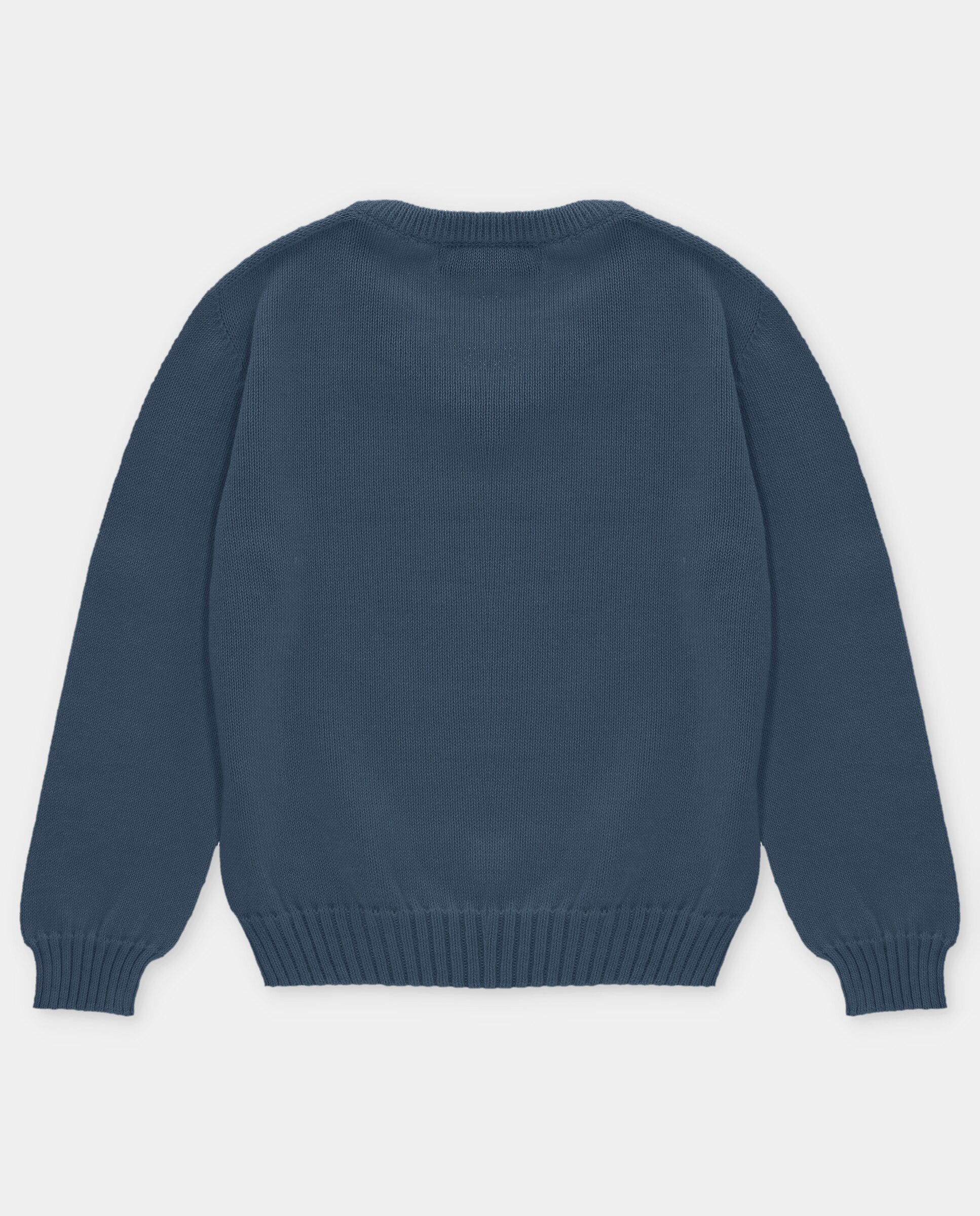 Camisola Infantil com Gola em V Martín Aranda Azul-marinho-2