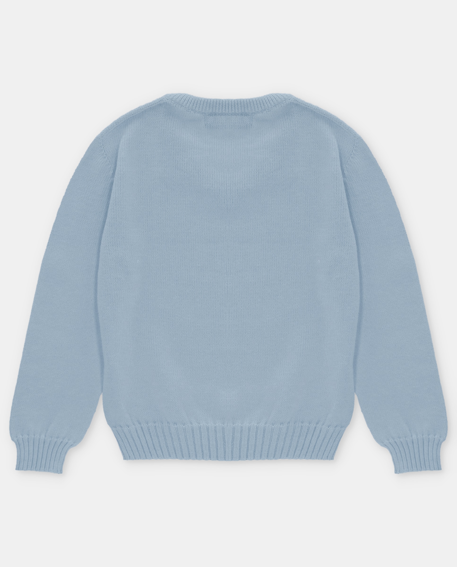 Camisola para Bebé com Gola em V Martín Aranda Azul-claro-2