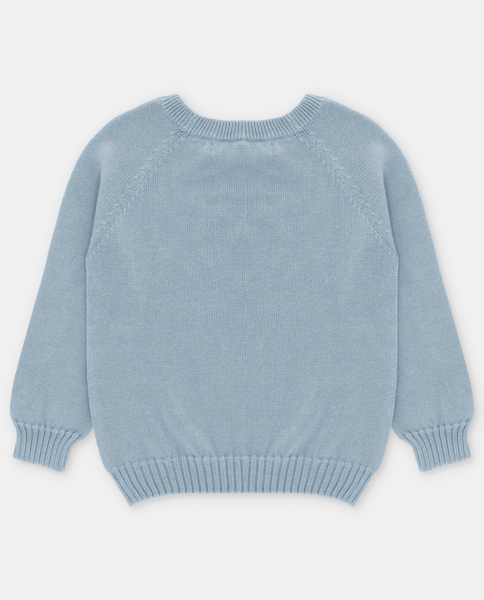 Camisola Infantil de Malha Links com Gola Redonda Martín Aranda Azul-claro-2