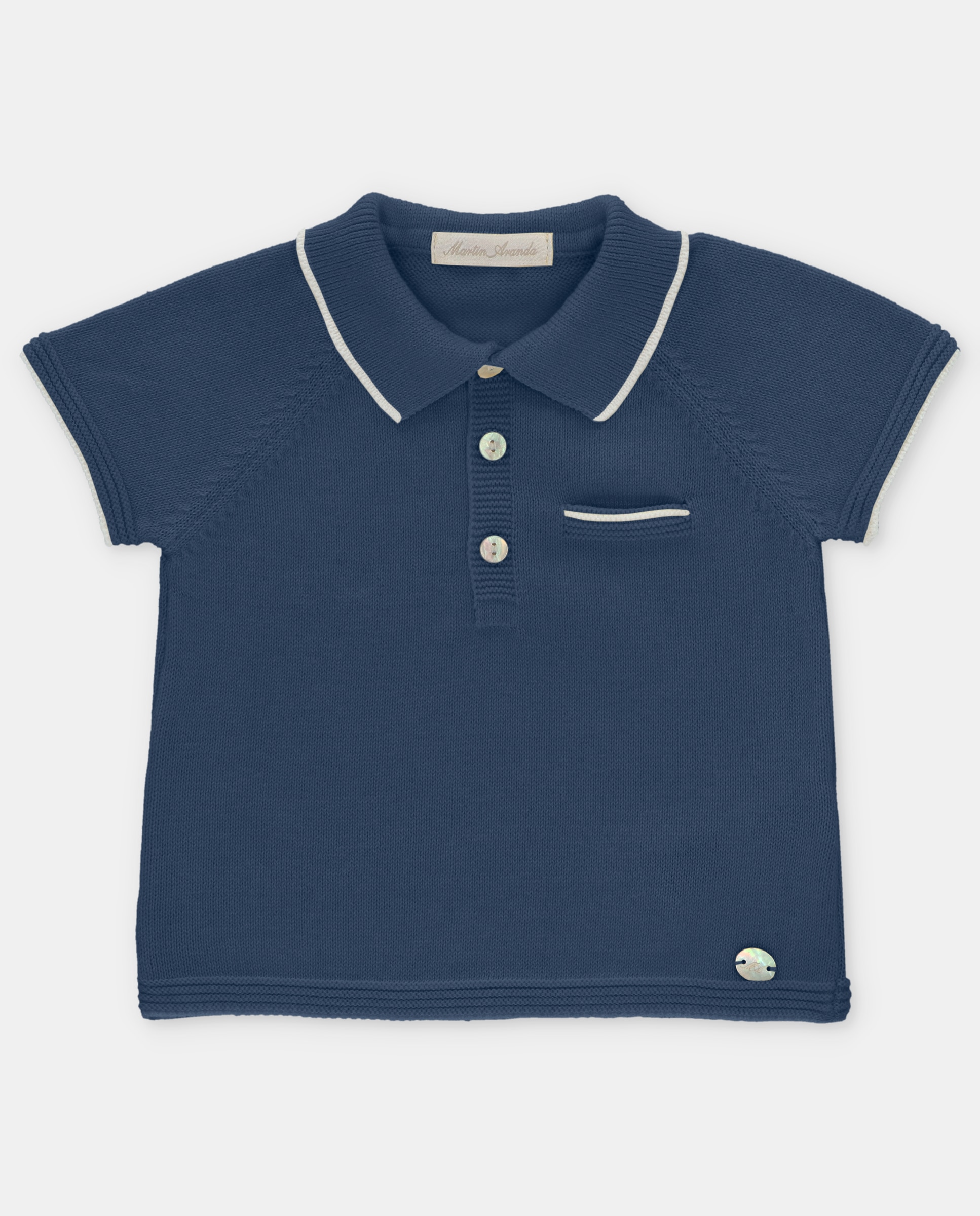 Imagem 0 de Camisola para Bebé de Manga Curta com Gola Polo