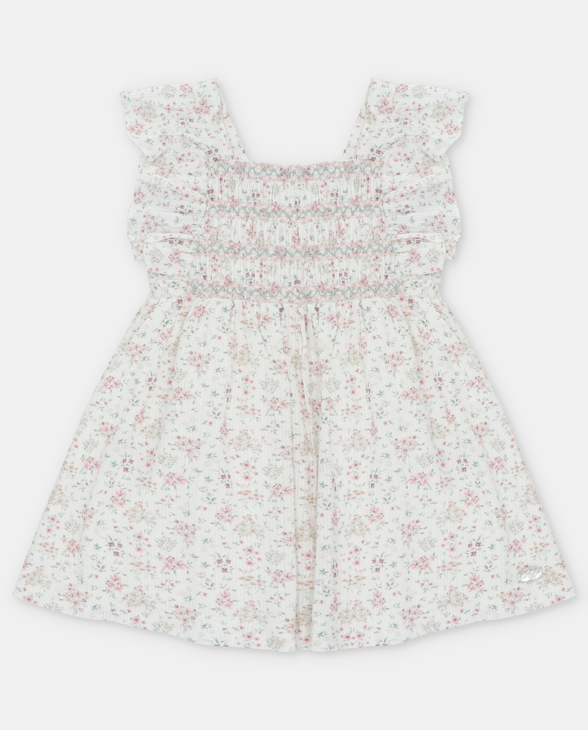 Imagem 0 de Vestido Infantil com Microestampado de Flores