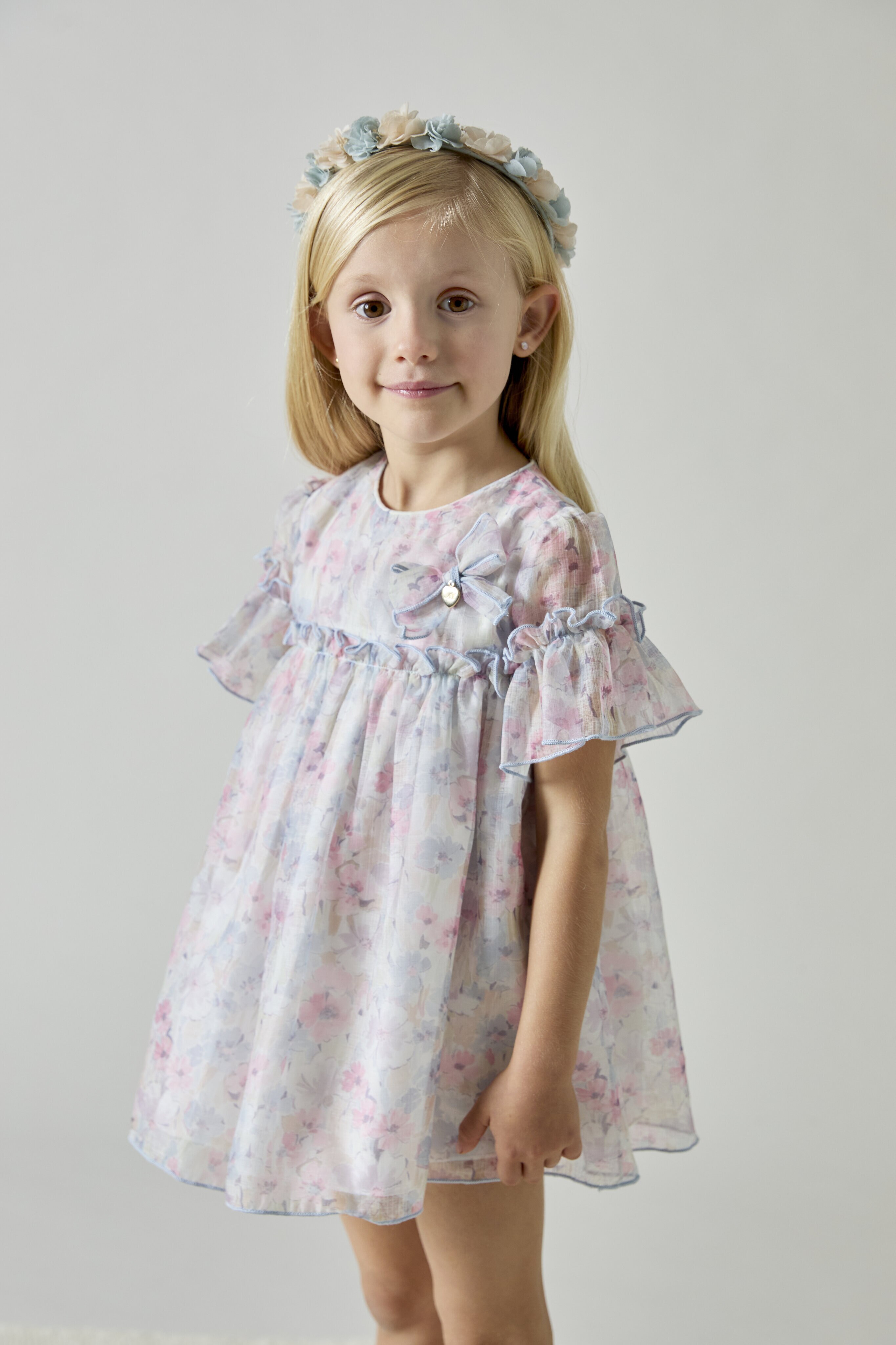 Vestido para Bebé com Estampado de Fantasia Martín Aranda Nude-5