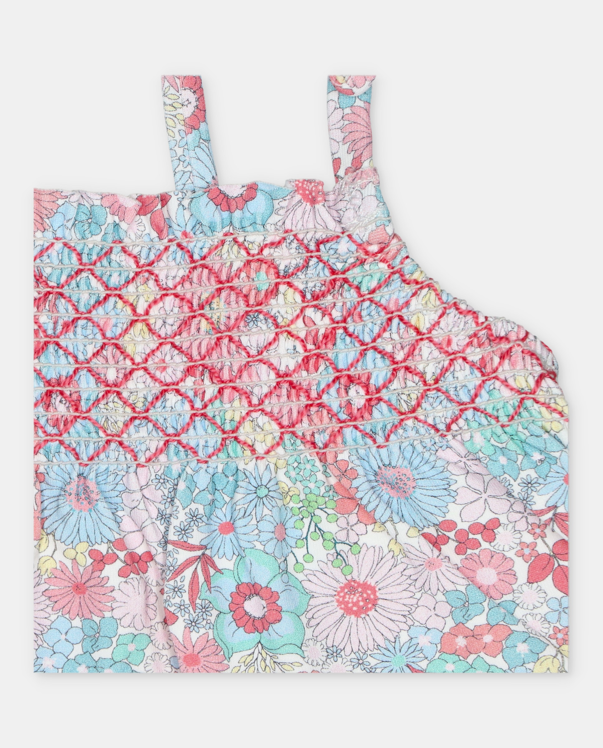 T-shirt de Banho para Bebé de Alças com Microestampado de Fantasia Martín Aranda Coral-3