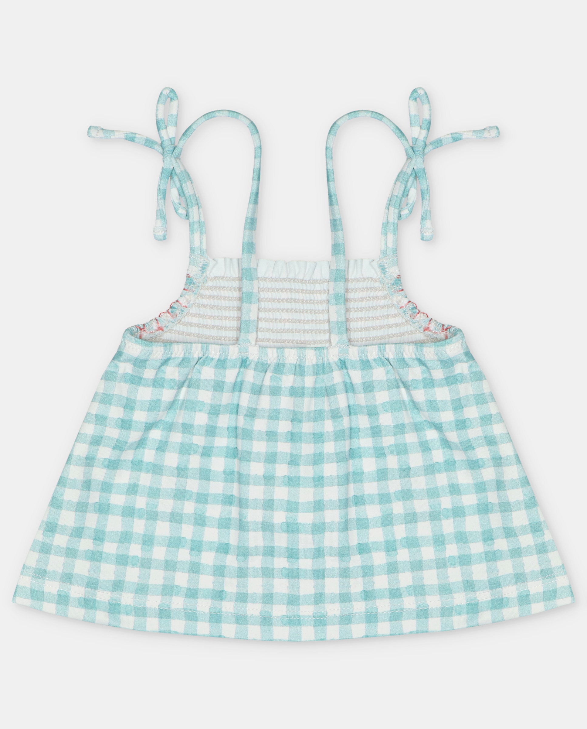 T-shirt de Banho para Bebé de Alças com Microestampado de Fantasia Martín Aranda Verde Água-2