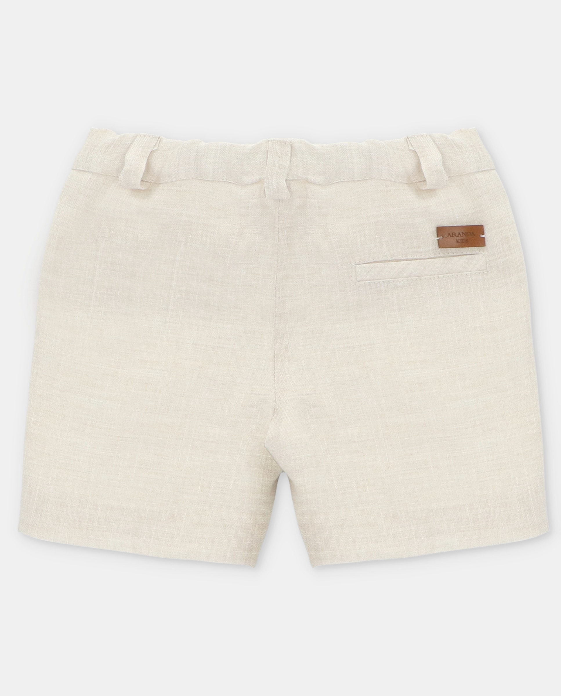 Bermudas Lisas com Bolsos Martín Aranda Bege-2