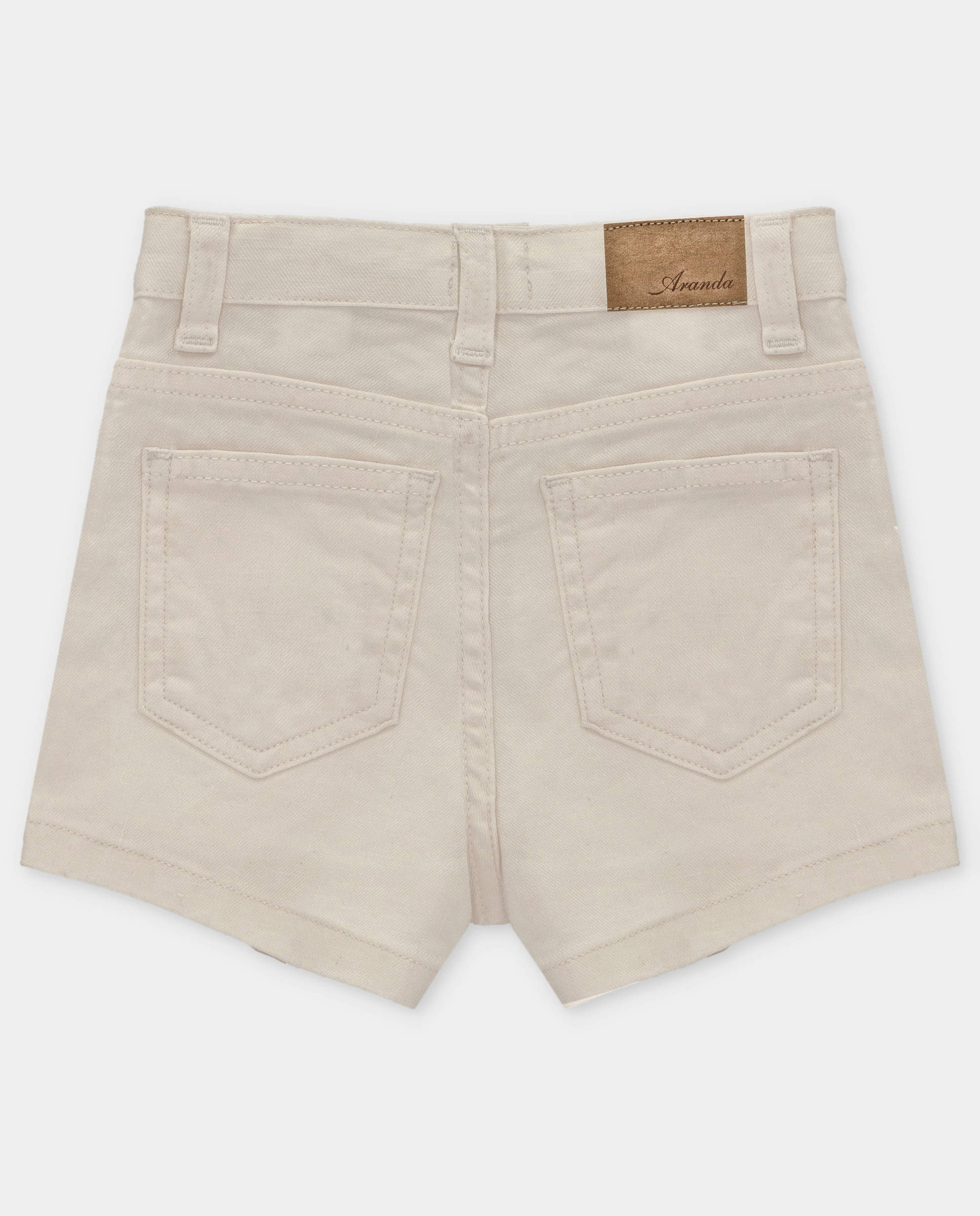 Shorts de Cinco Bolsos Martín Aranda Bege-2
