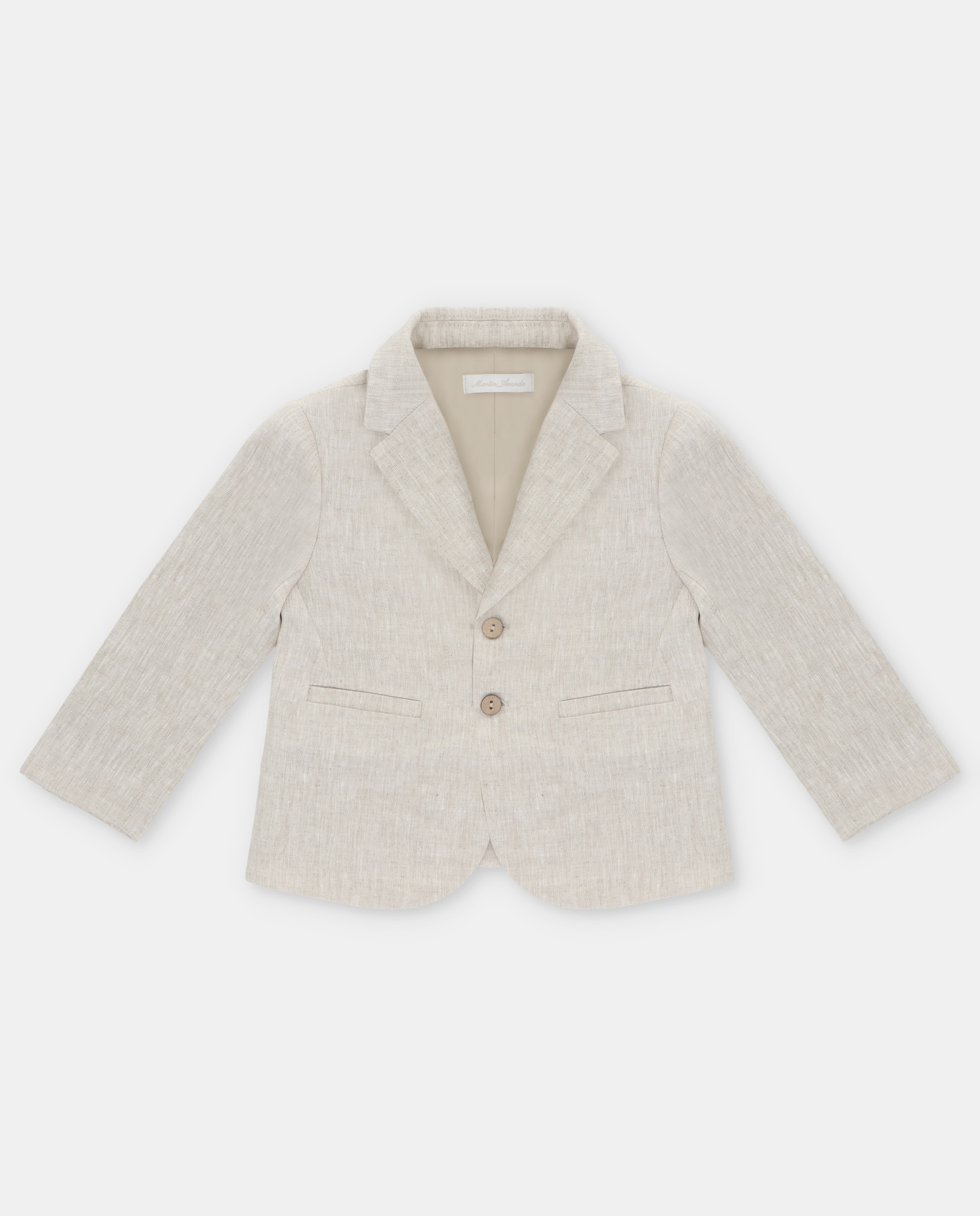 Imagem 0 de Blazer de Linho Infantil com Bolsos