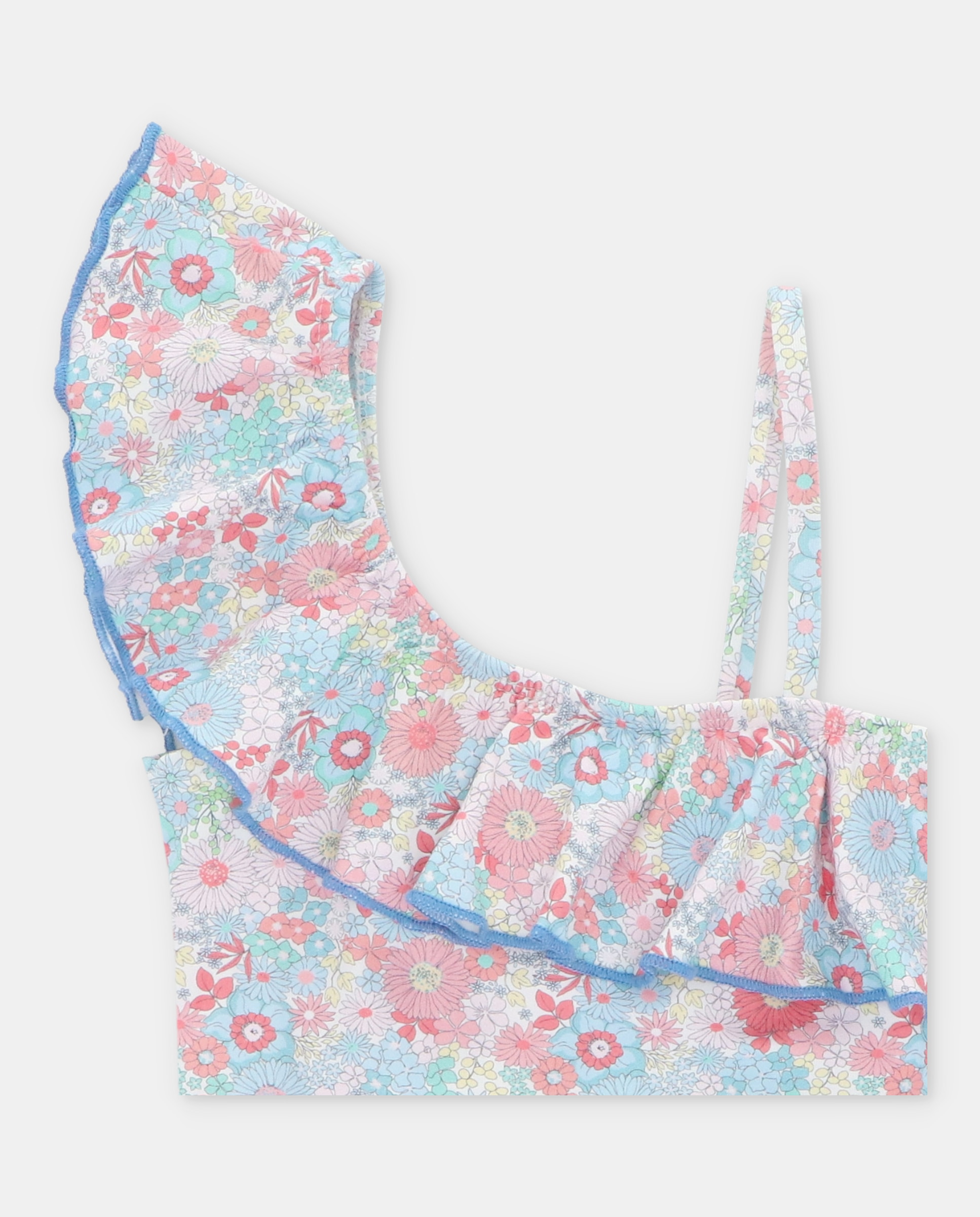 Fato de Banho para Bebé com Estampado de Flores Coral-3