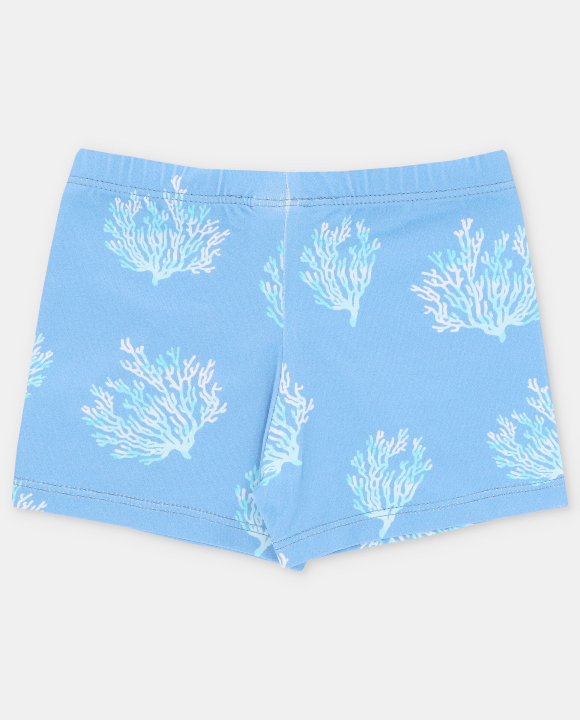 Shorts para Bebé com Estampado de Fantasia e Cordão de Ajuste Martín Aranda Azul-claro-2