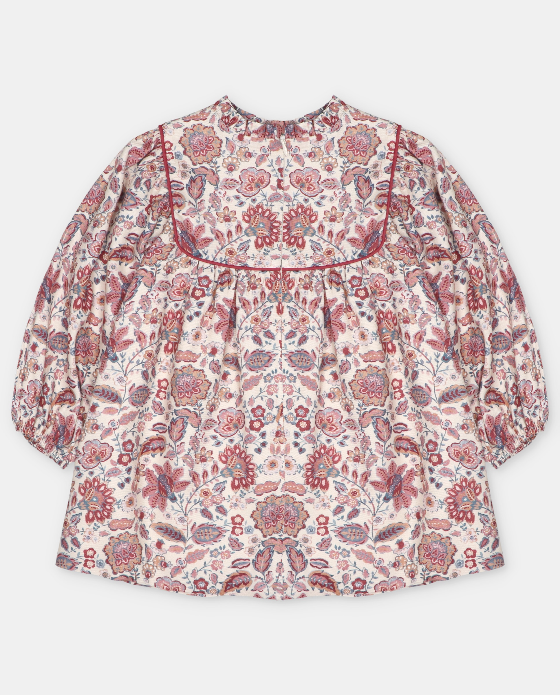 Vestido Infantil com Estampado de Fantasia Ameixa-2