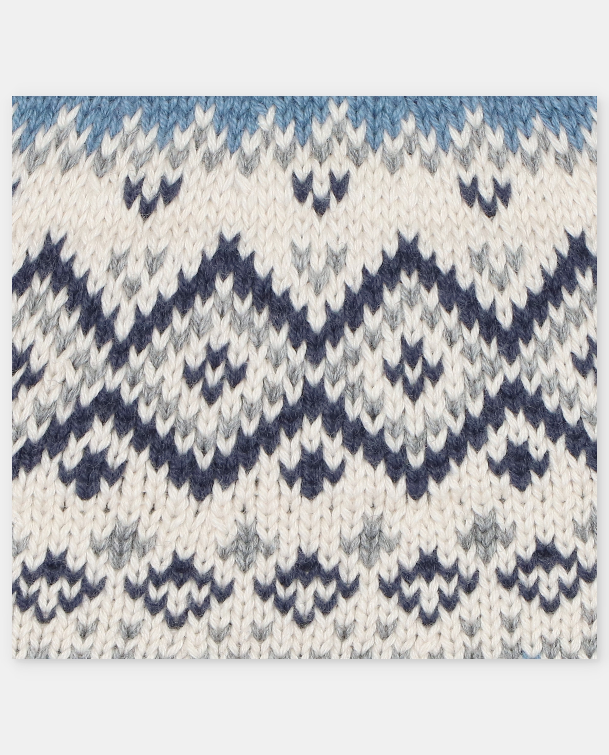Camisola para Bebé com Barra Decorativa em Contraste Azul-3