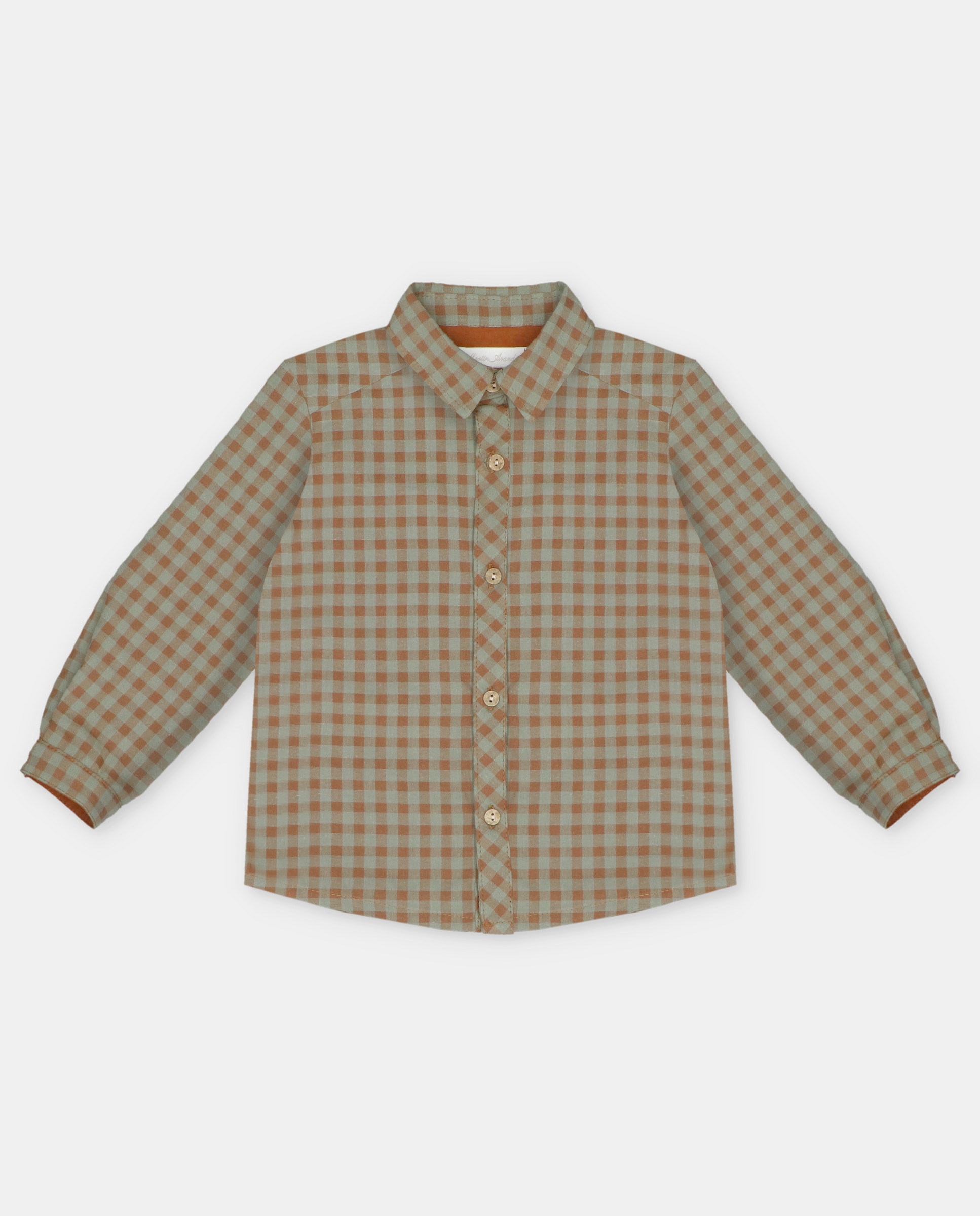 Imagem 0 de Camisa Infantil Microestampada Aos Quadrados