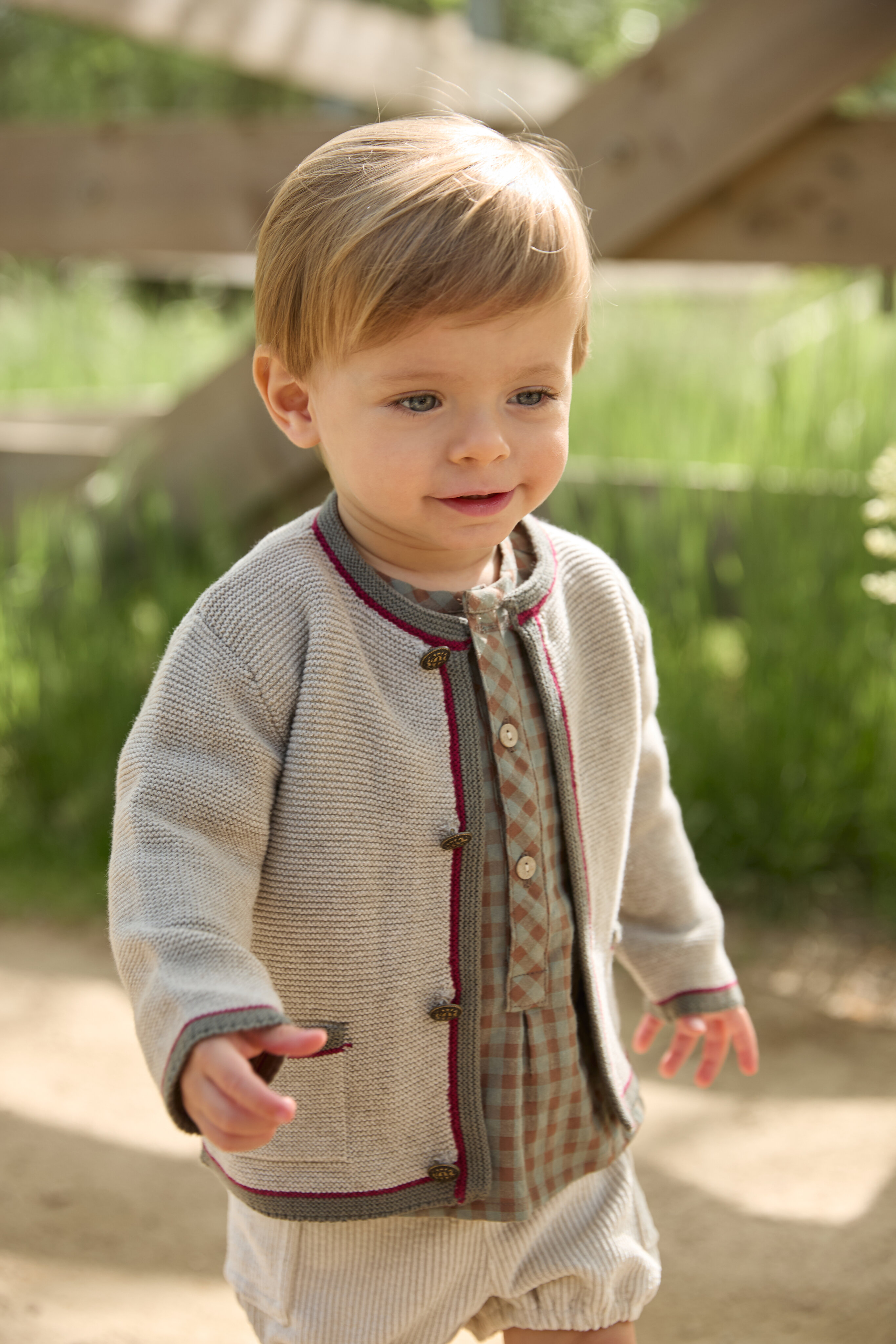 Casaco Infantil Tricot Austríaco com Bolsos Torrado-5