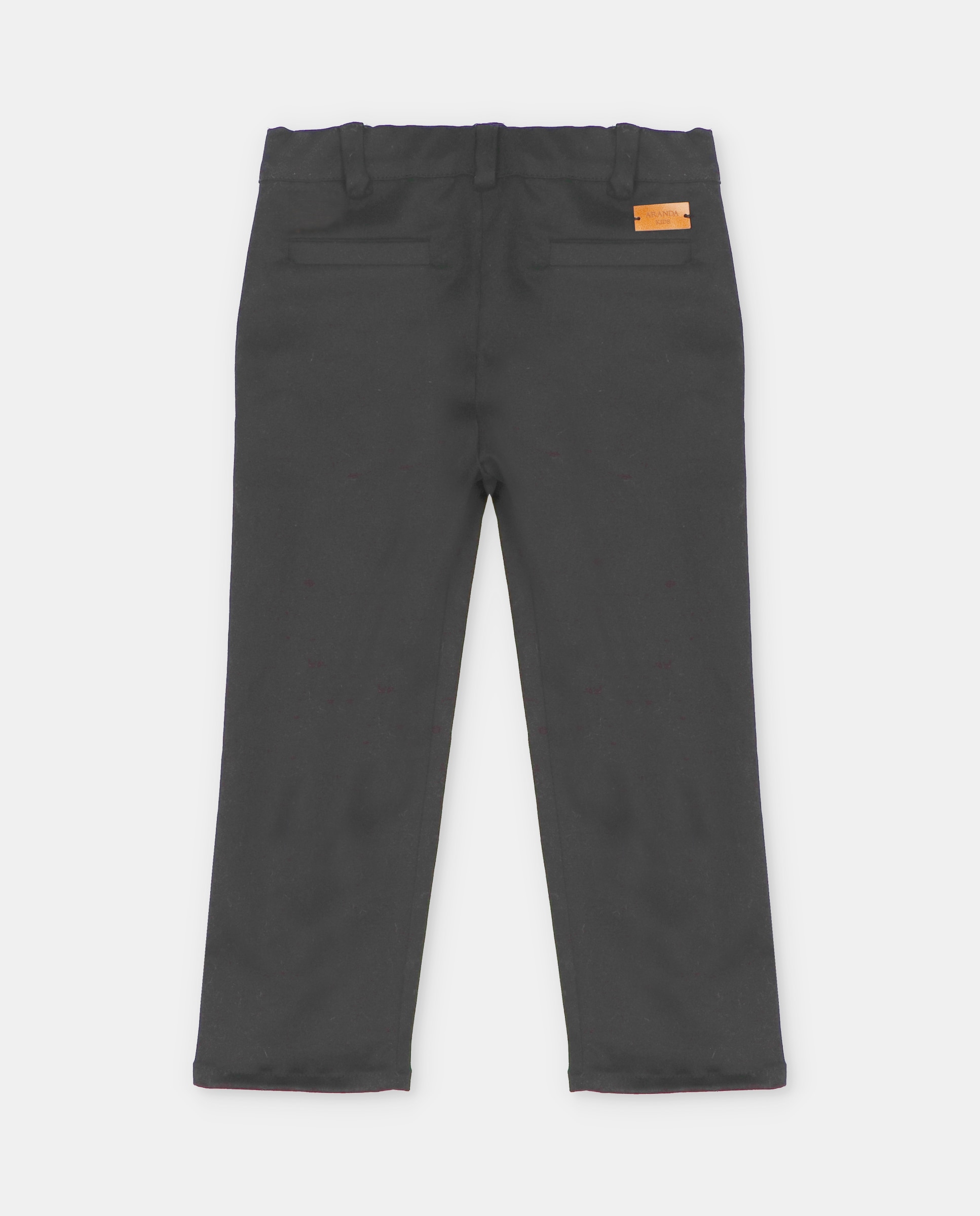 Calças Infantil de Tecido com Bolsos Preto-2