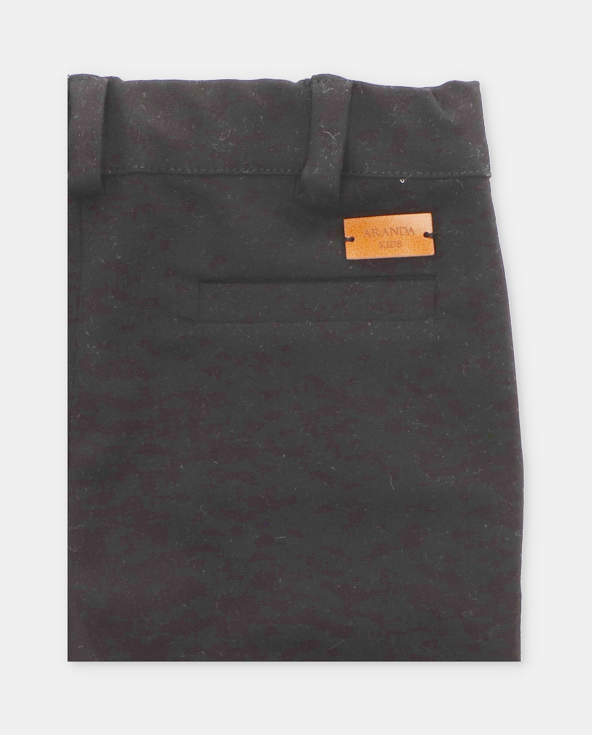 Calças Infantil de Tecido com Bolsos Preto-3