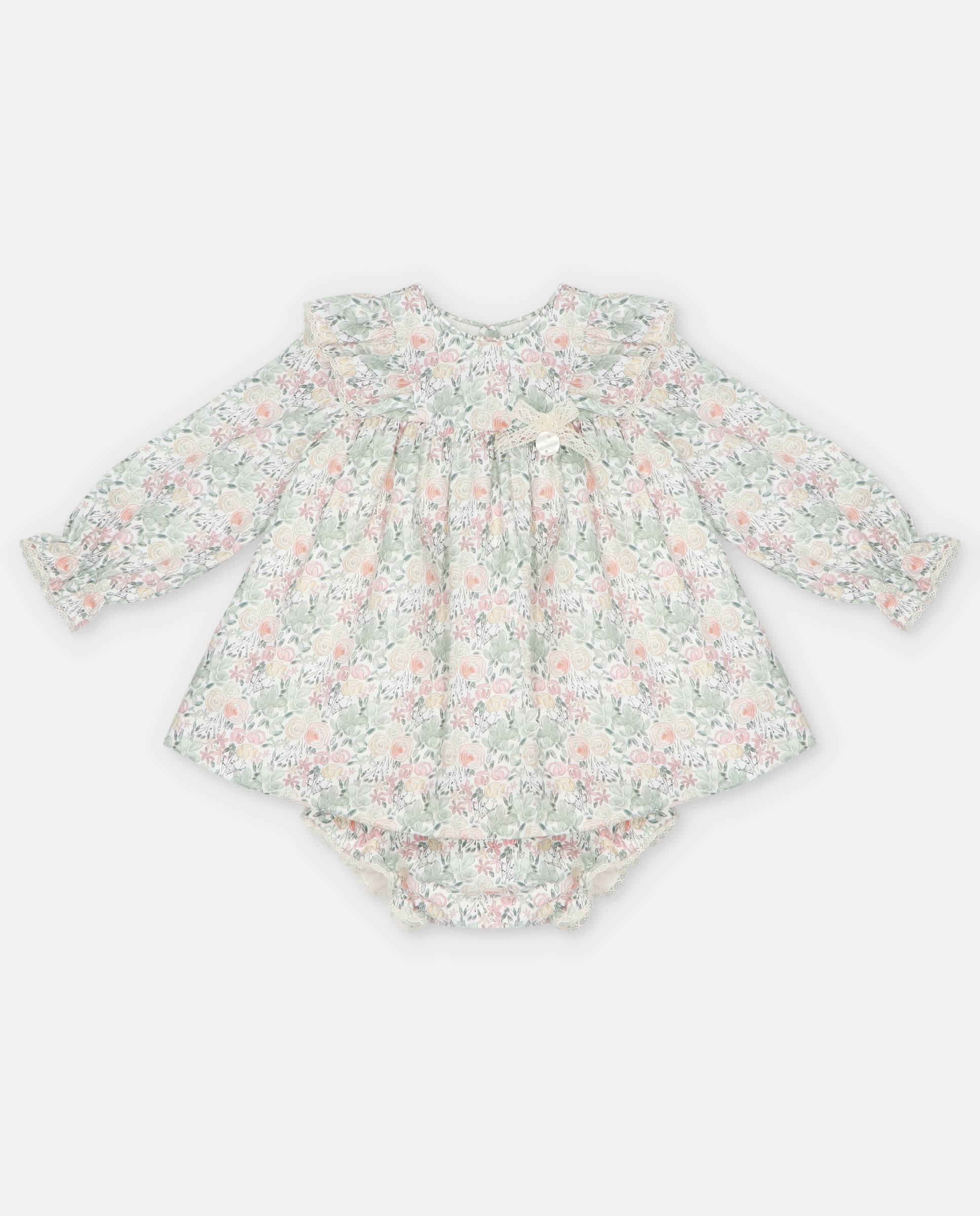 Imagem 0 de Conjunto para Bebé de Vestido e Tapa Fraldas com Estampado de Fantasia