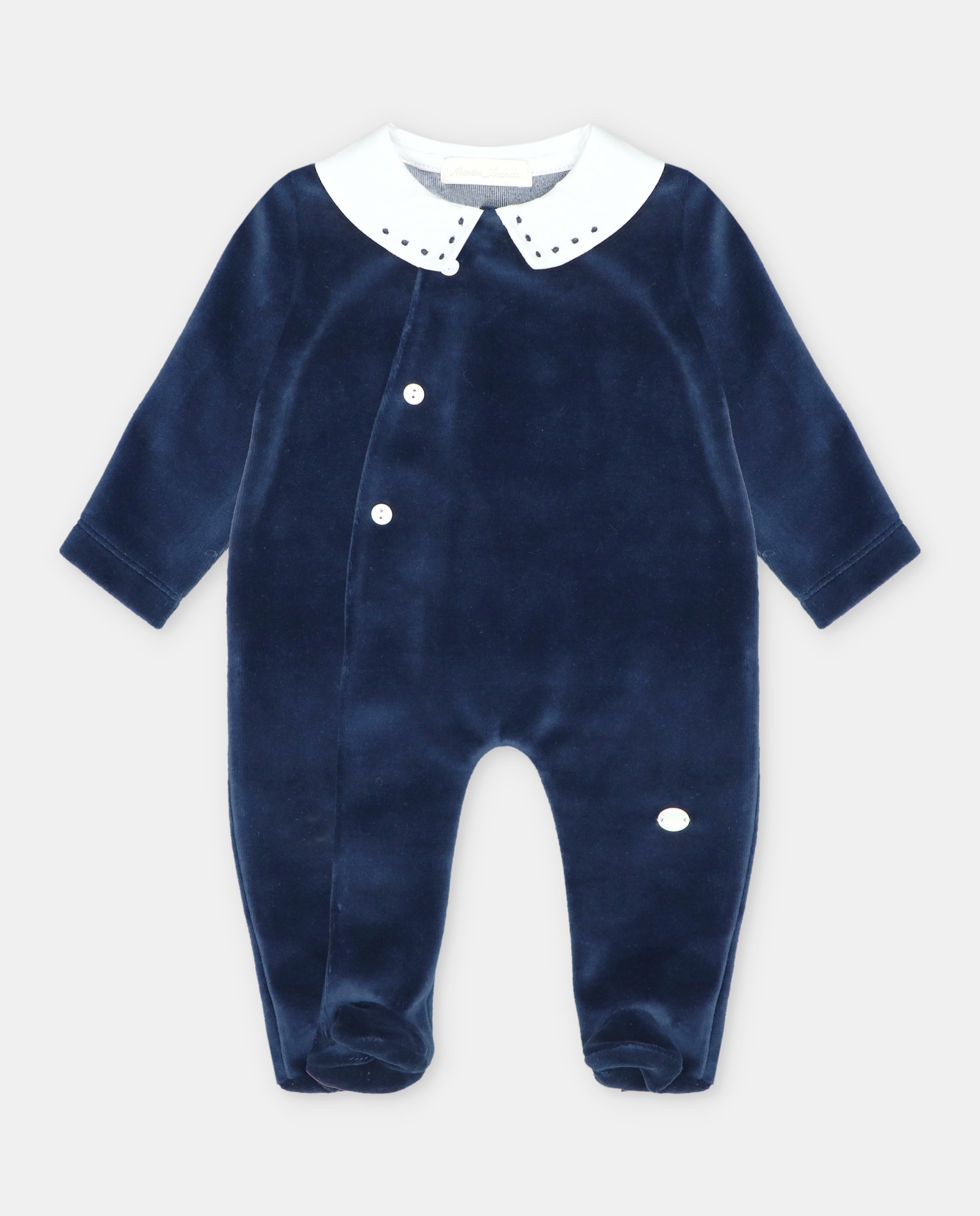 Imagem 0 de Pijama para Bebé de Veludo com Gola Pespontada